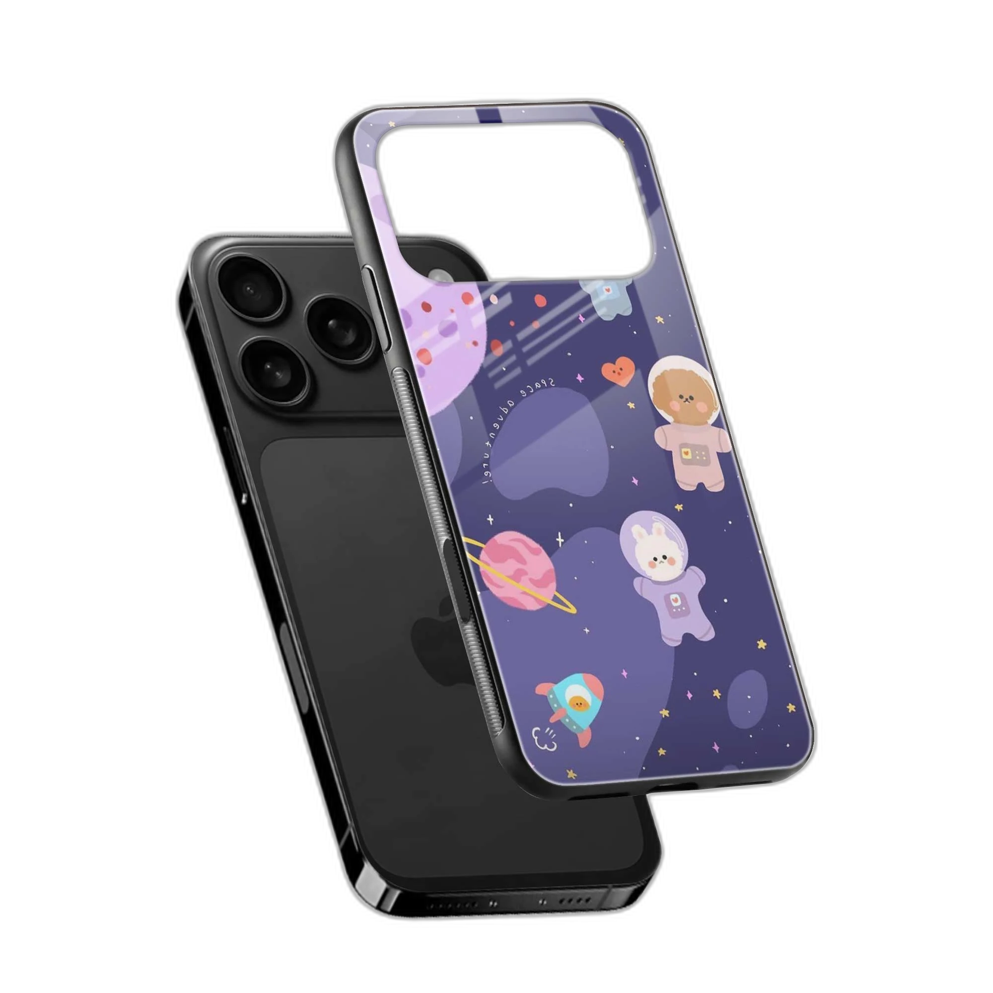Teddy Space iPhone 17 Pro Back Cover view 2