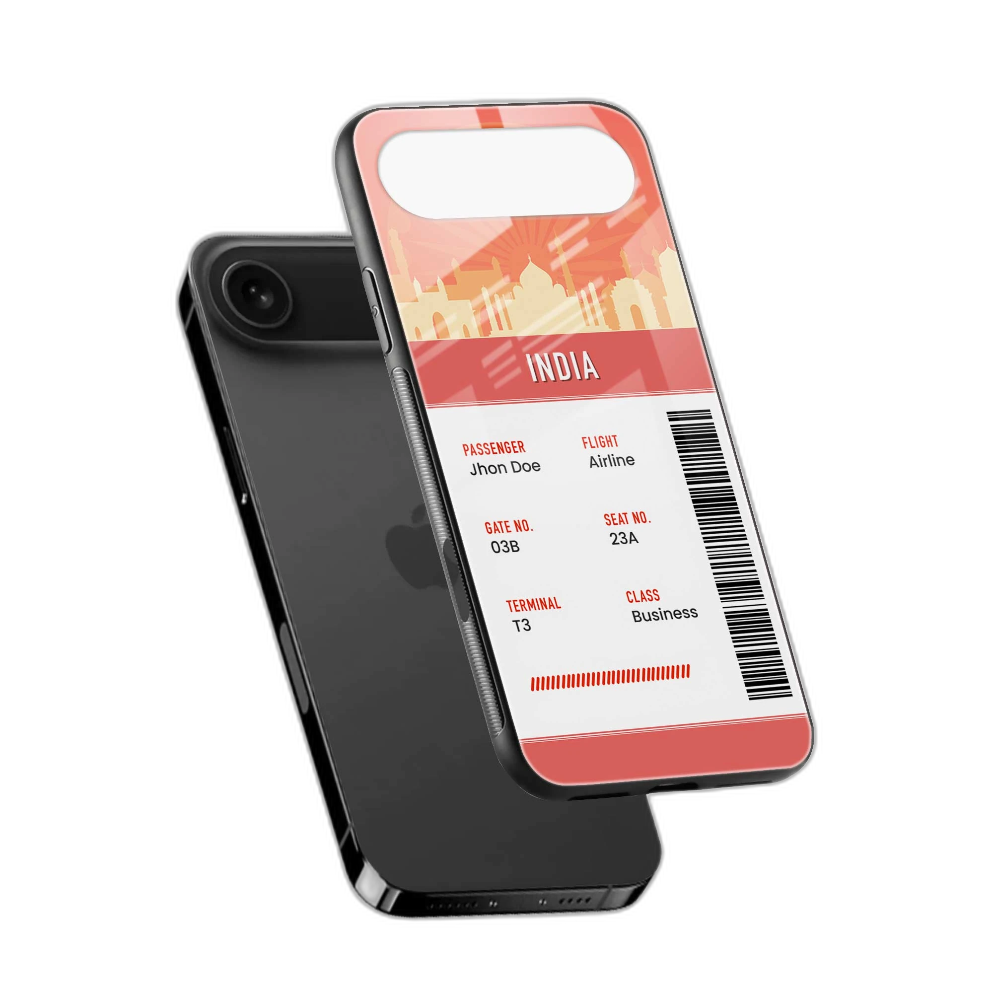 India Boarding Pass iPhone Air Back Cover view 2