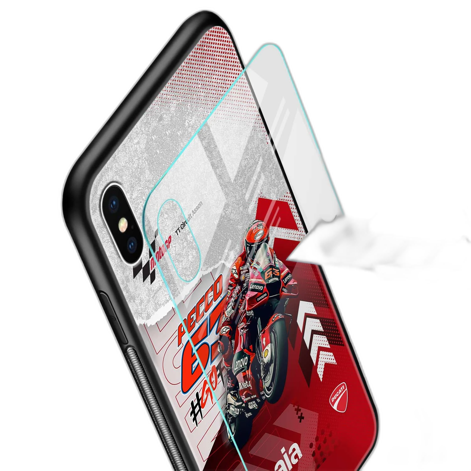 Francesco Bagnaia iPhone X Back Cover view 2