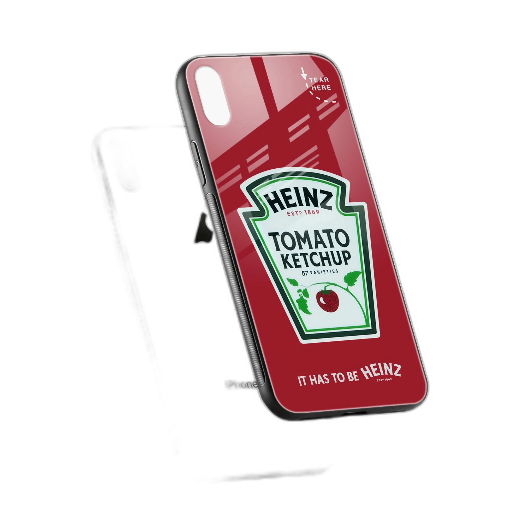 Ketchup iPhone X Back Cover view 2
