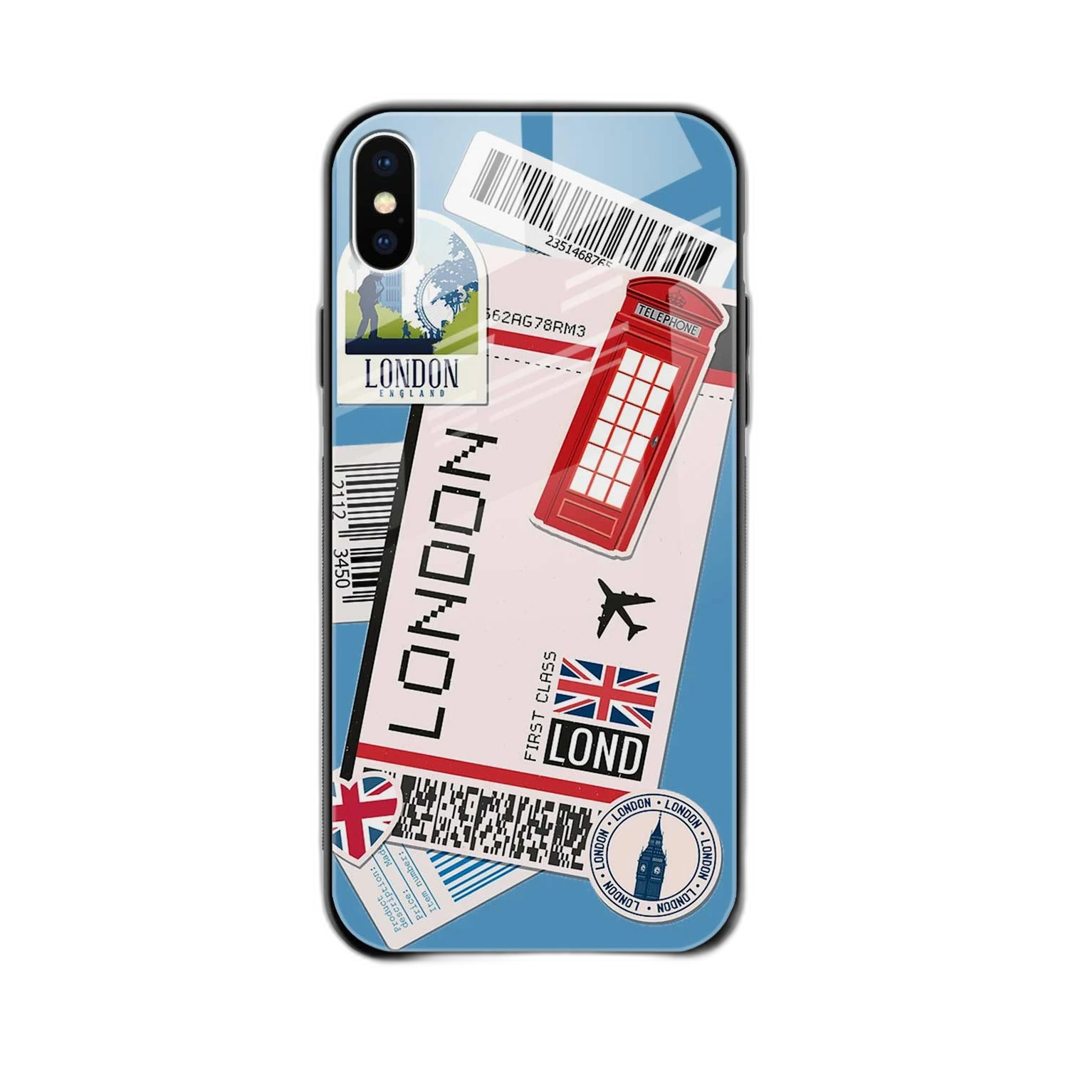 London iPhone X Back Cover view 2