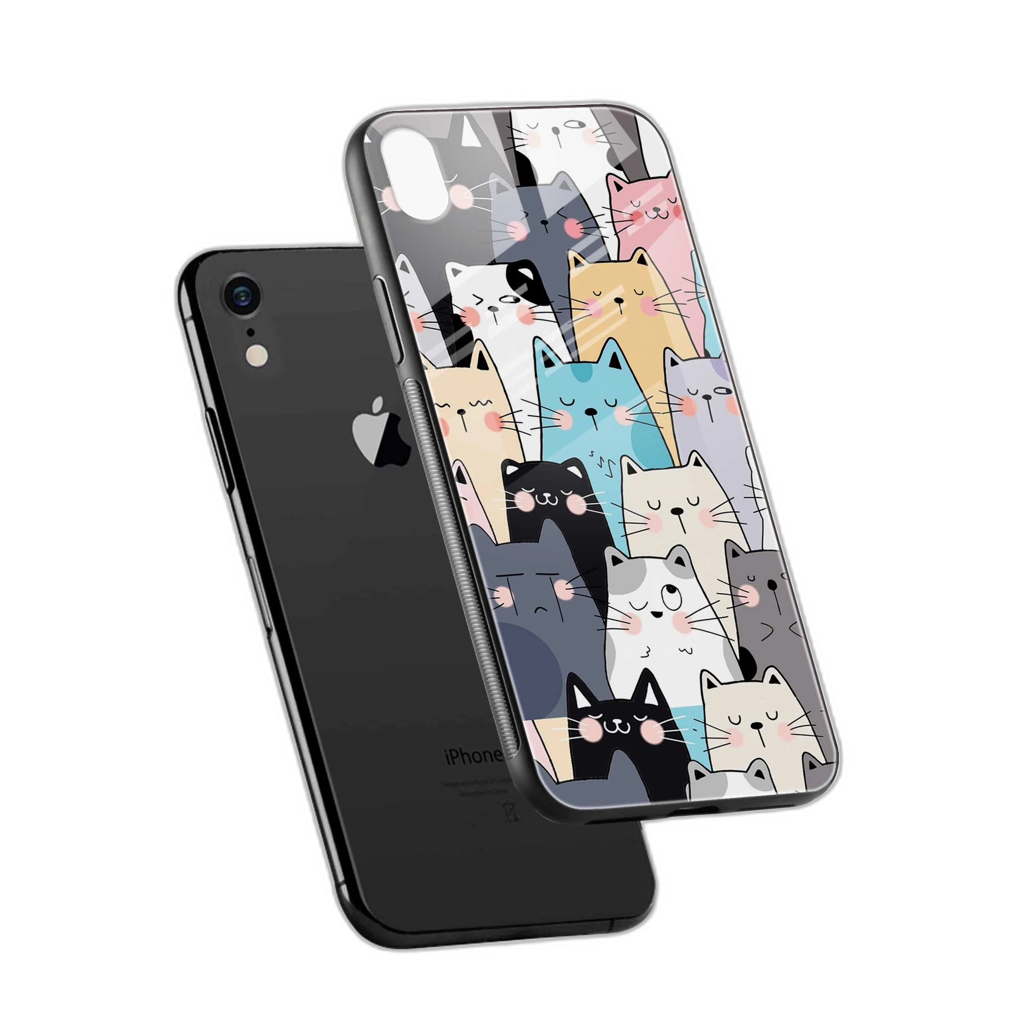 Cute Cat iPhone XR Back Cover view 2