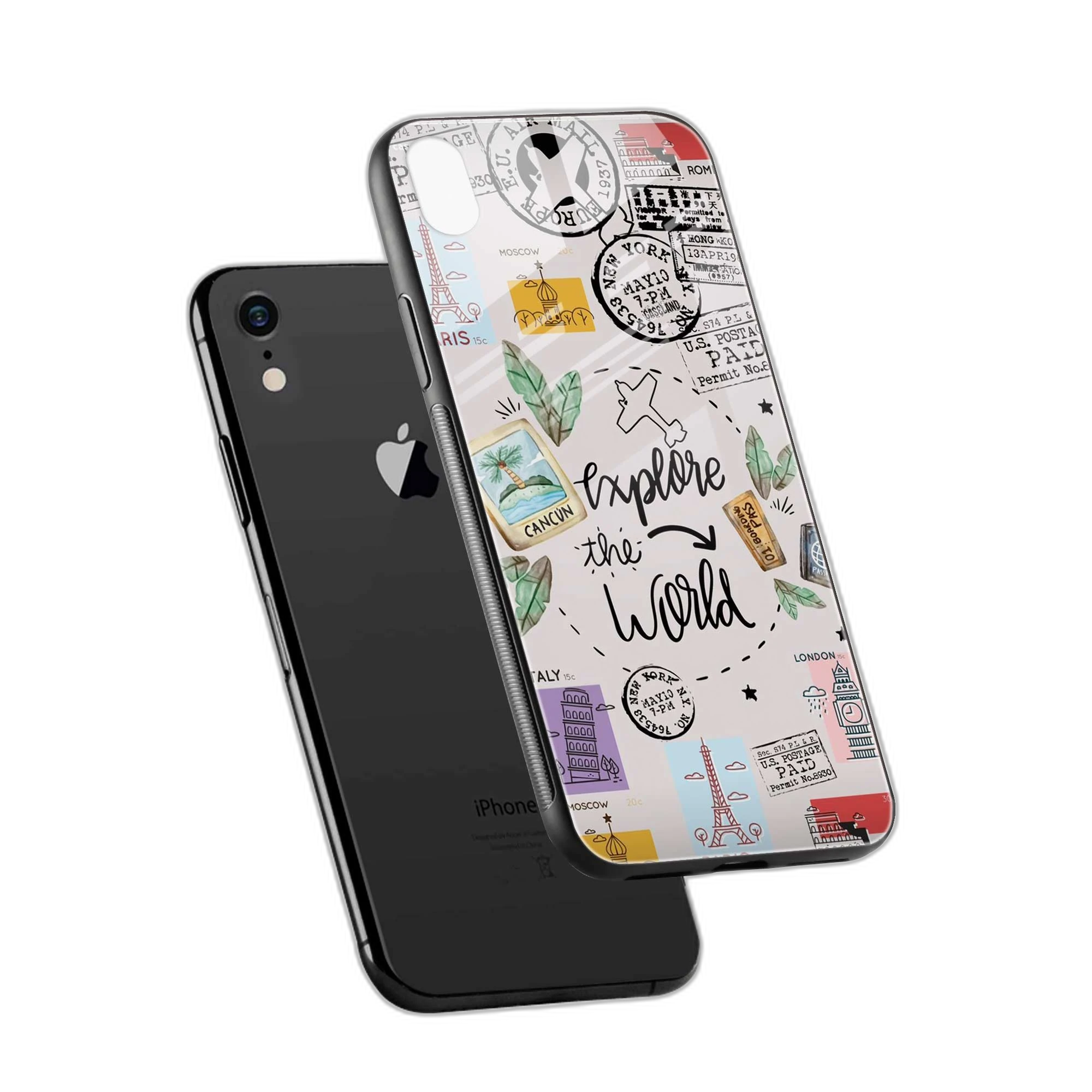 Explore The World iPhone XR Back Cover view 2