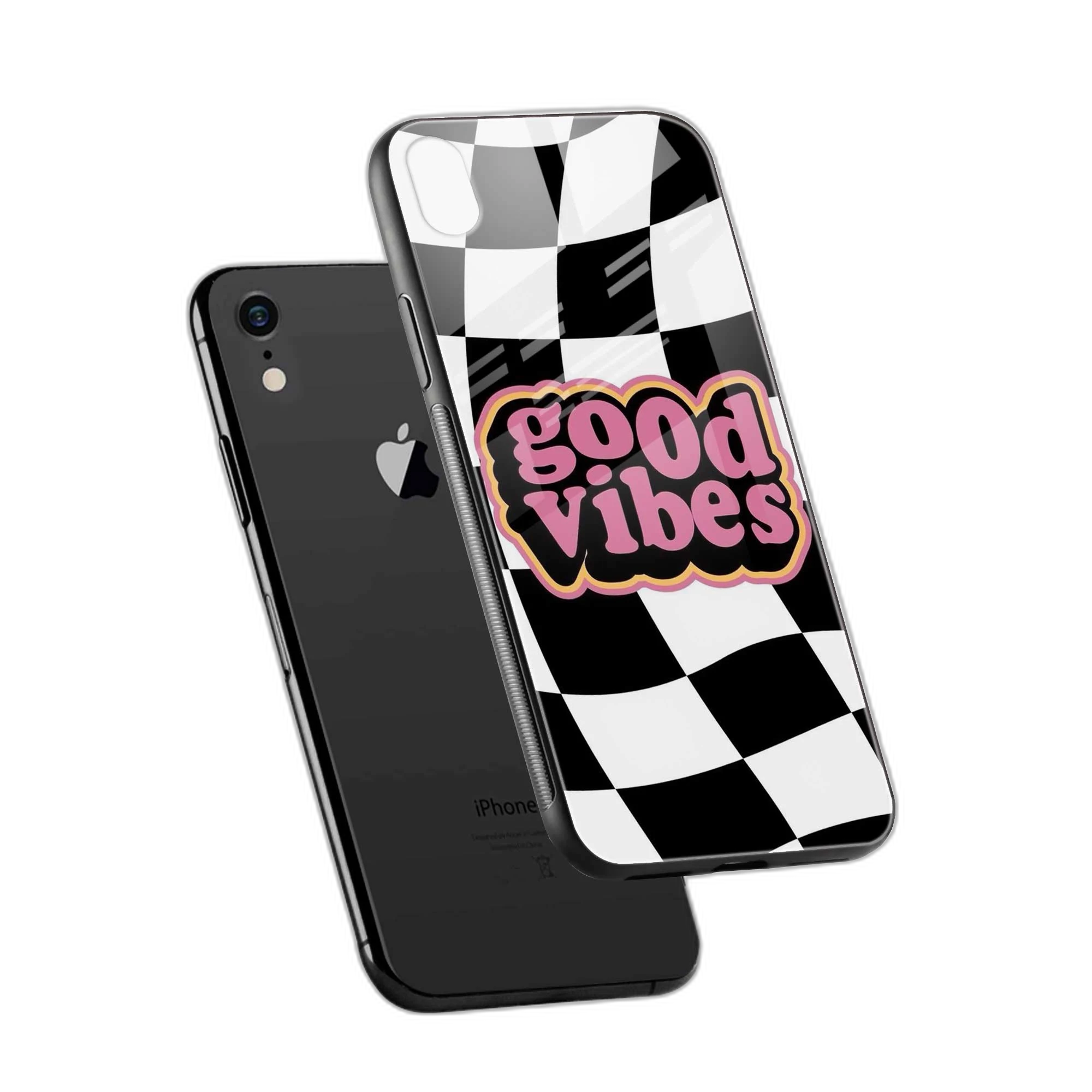 Good Vibes iPhone XR Back Cover view 2