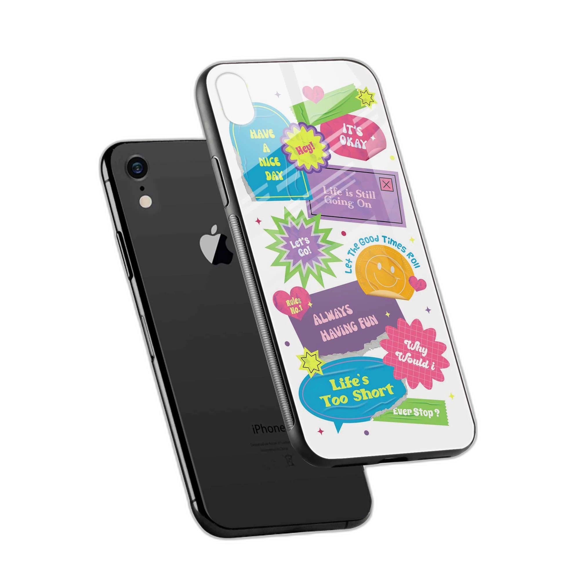 Having Fun iPhone XR Back Cover view 2