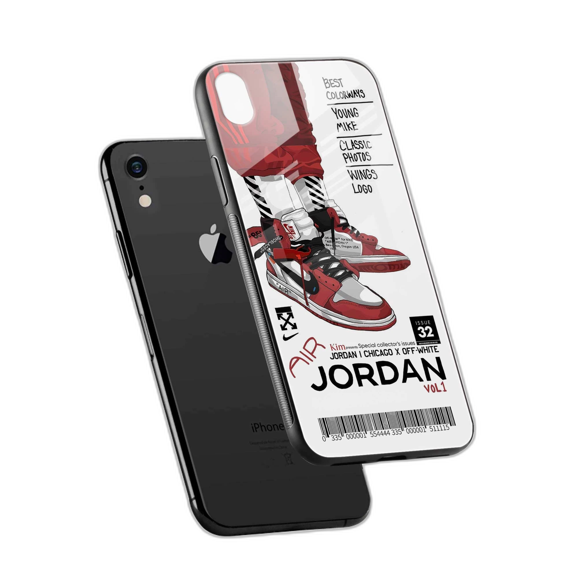 Red Sneakers iPhone XR Back Cover view 2