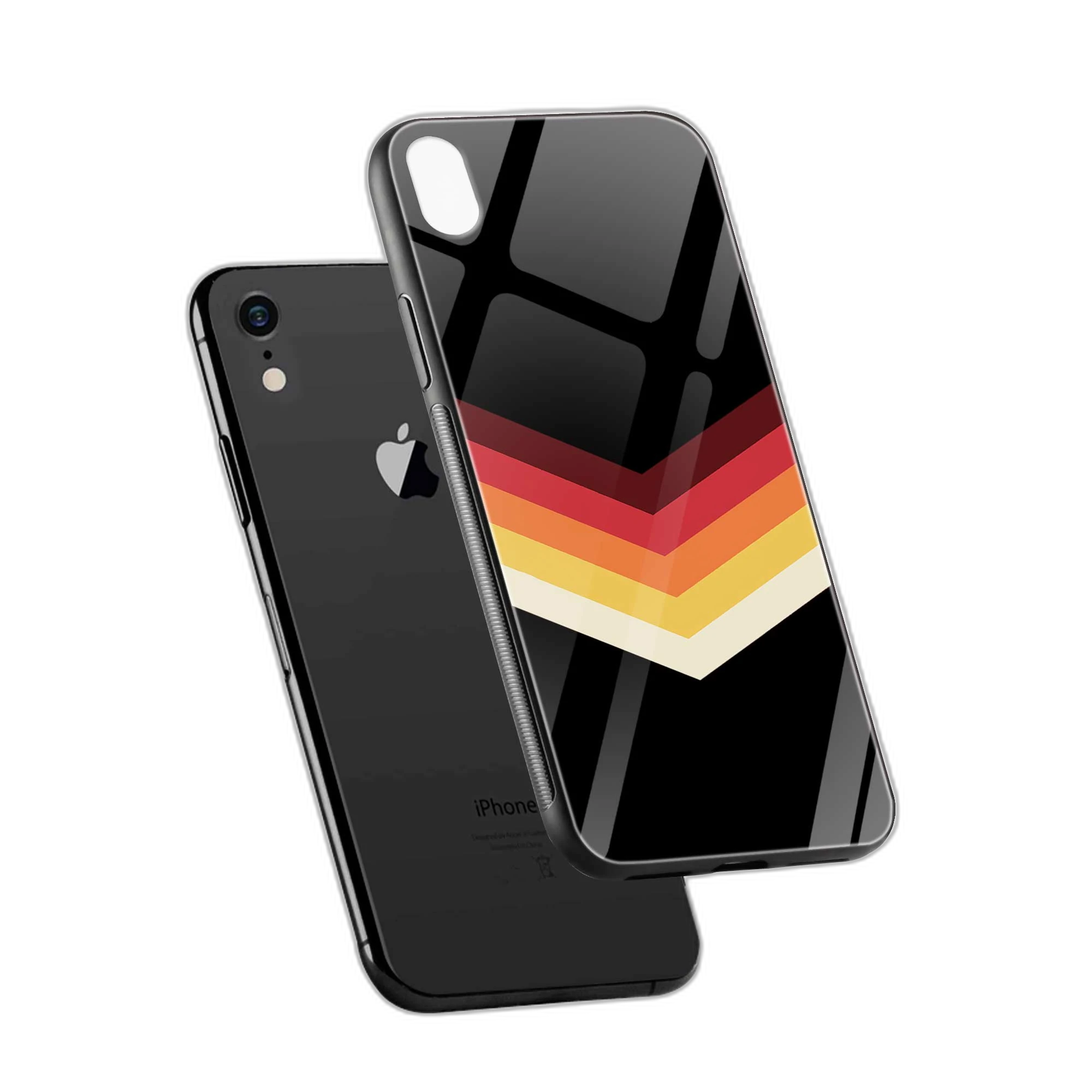 Rewind Strips Pattern Apple iPhone XR Back Cover view 2