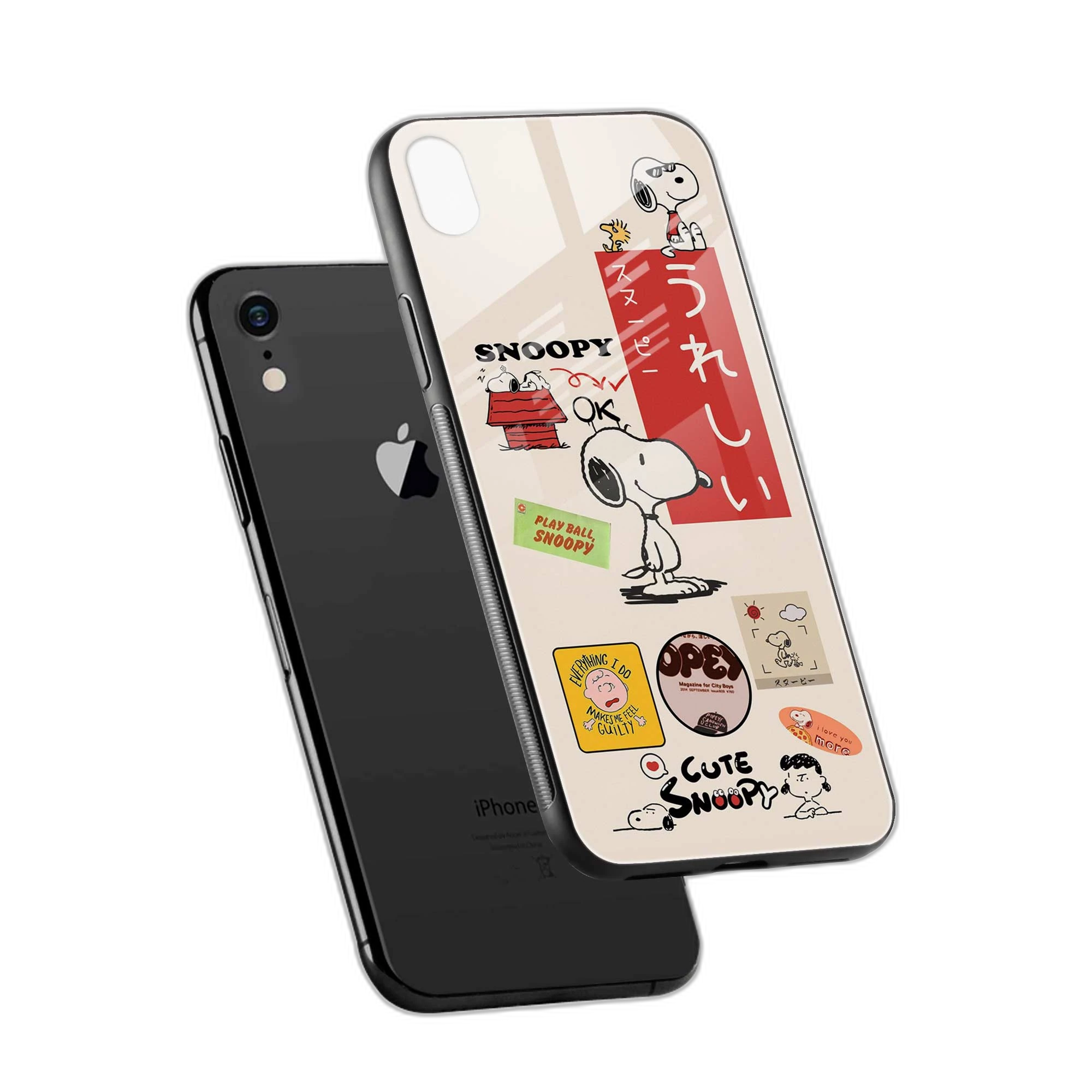 Snoopy iPhone XR Back Cover view 2