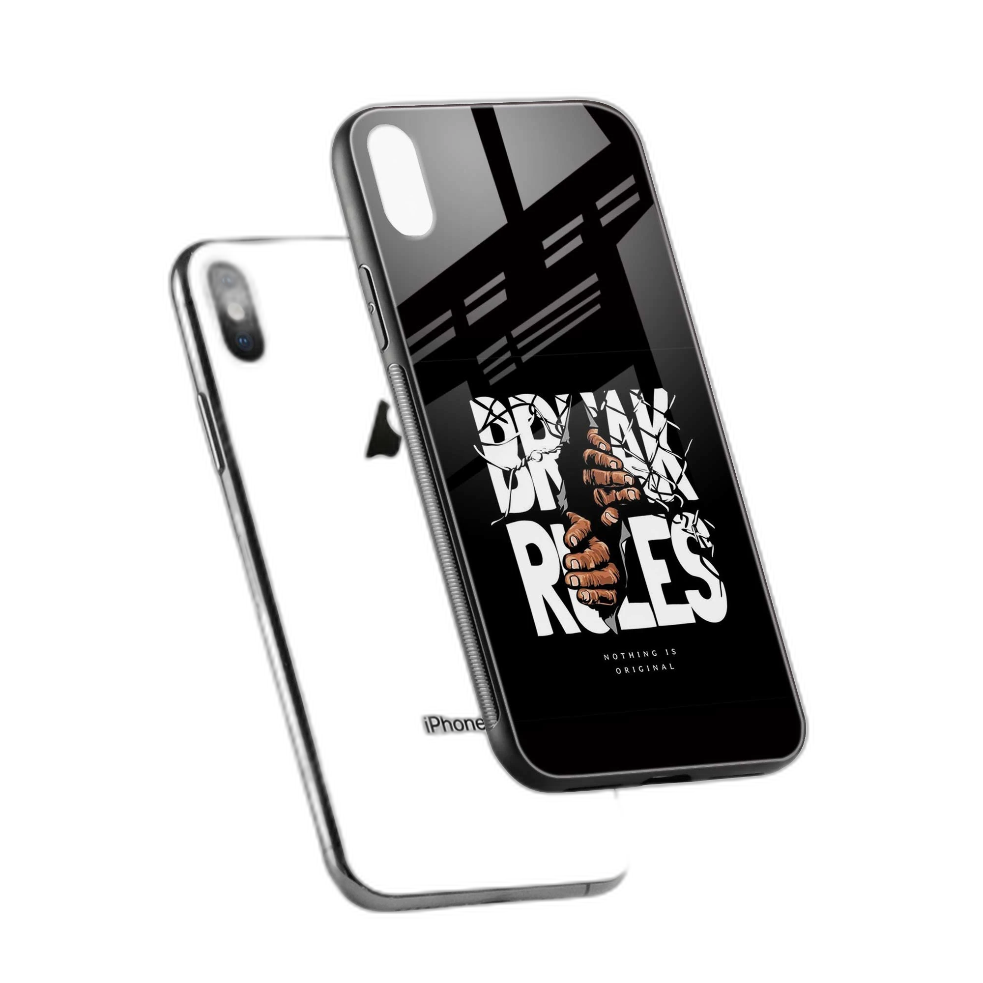 Break Rules iPhone XS Max Back Cover view 2
