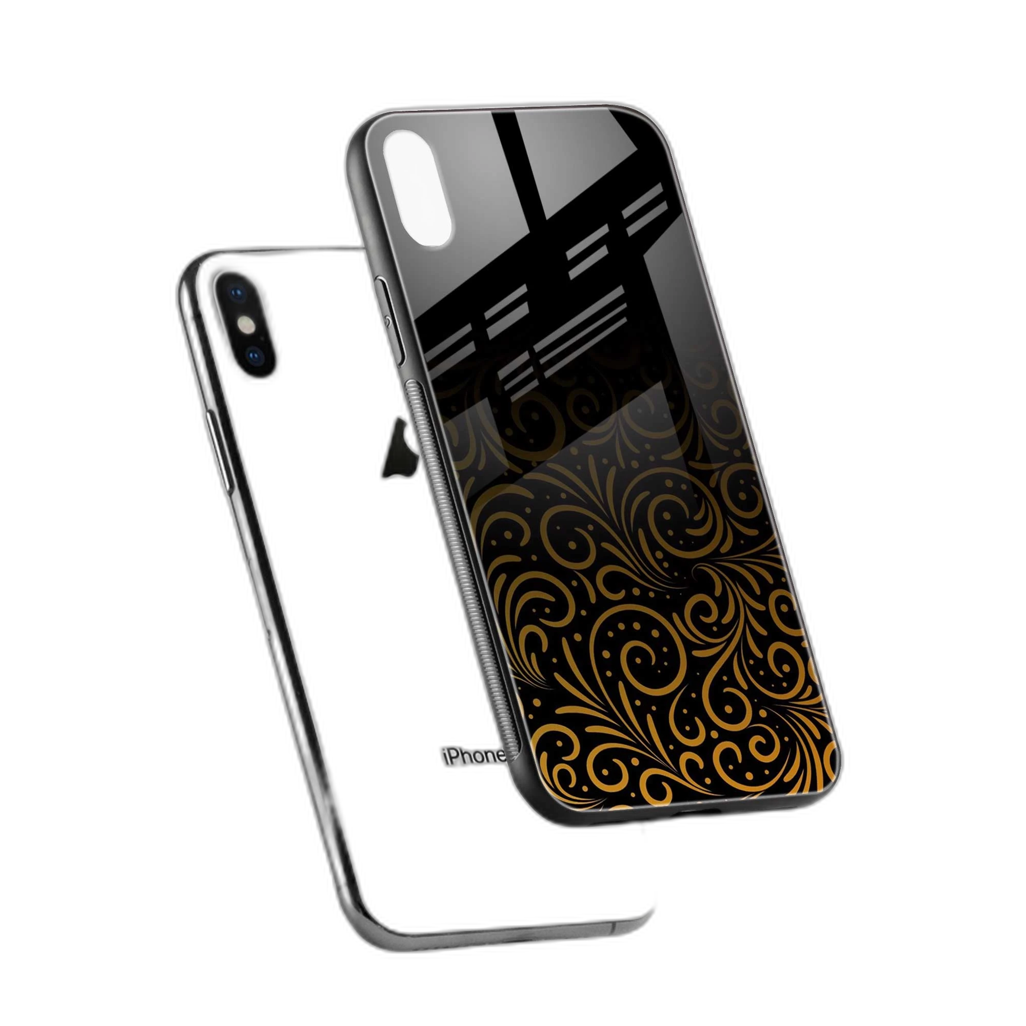Golden Swirl iPhone XS Max Back Cover view 2