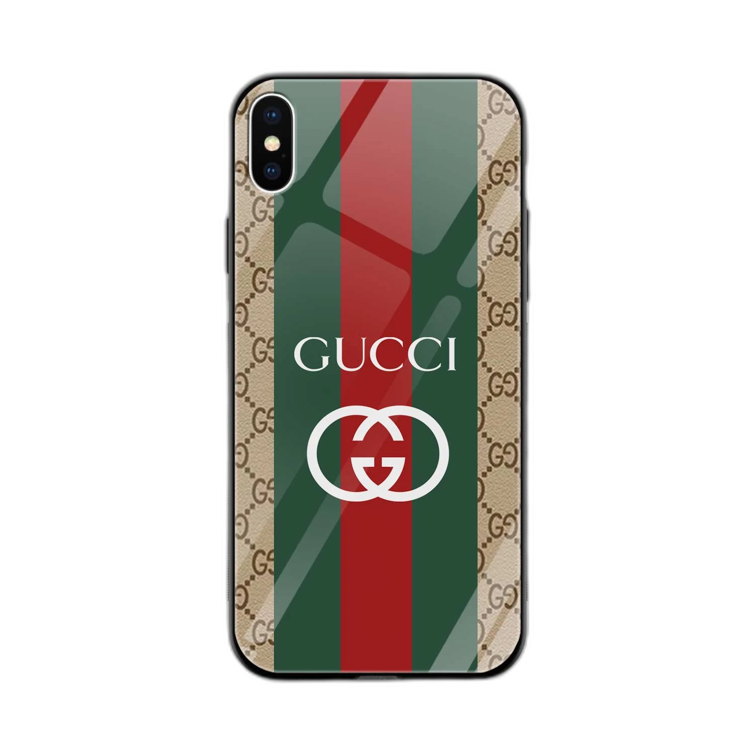 Gucci Strips Pattern  Apple iPhone XS Max Back Cover