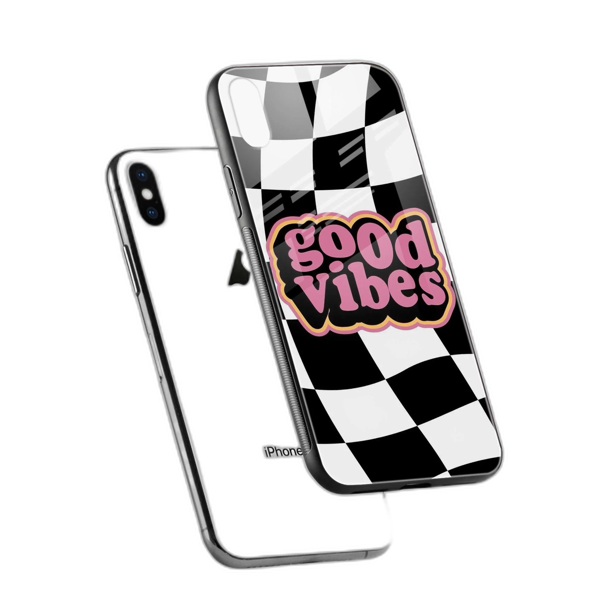 Good Vibes iPhone XS Back Cover view 2