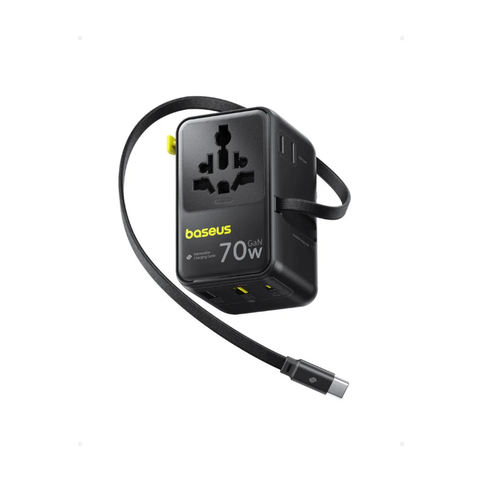 Baseus EnerCore CG11 Universal Travel Adapter with Retractable Cable - 70W
