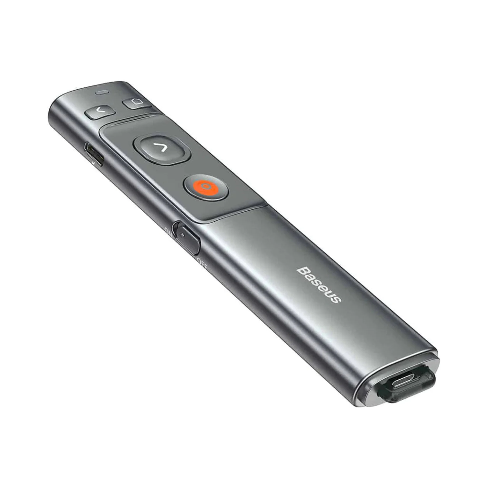 Baseus Orange Dot Wireless Presenter with Red Laser for Presentations