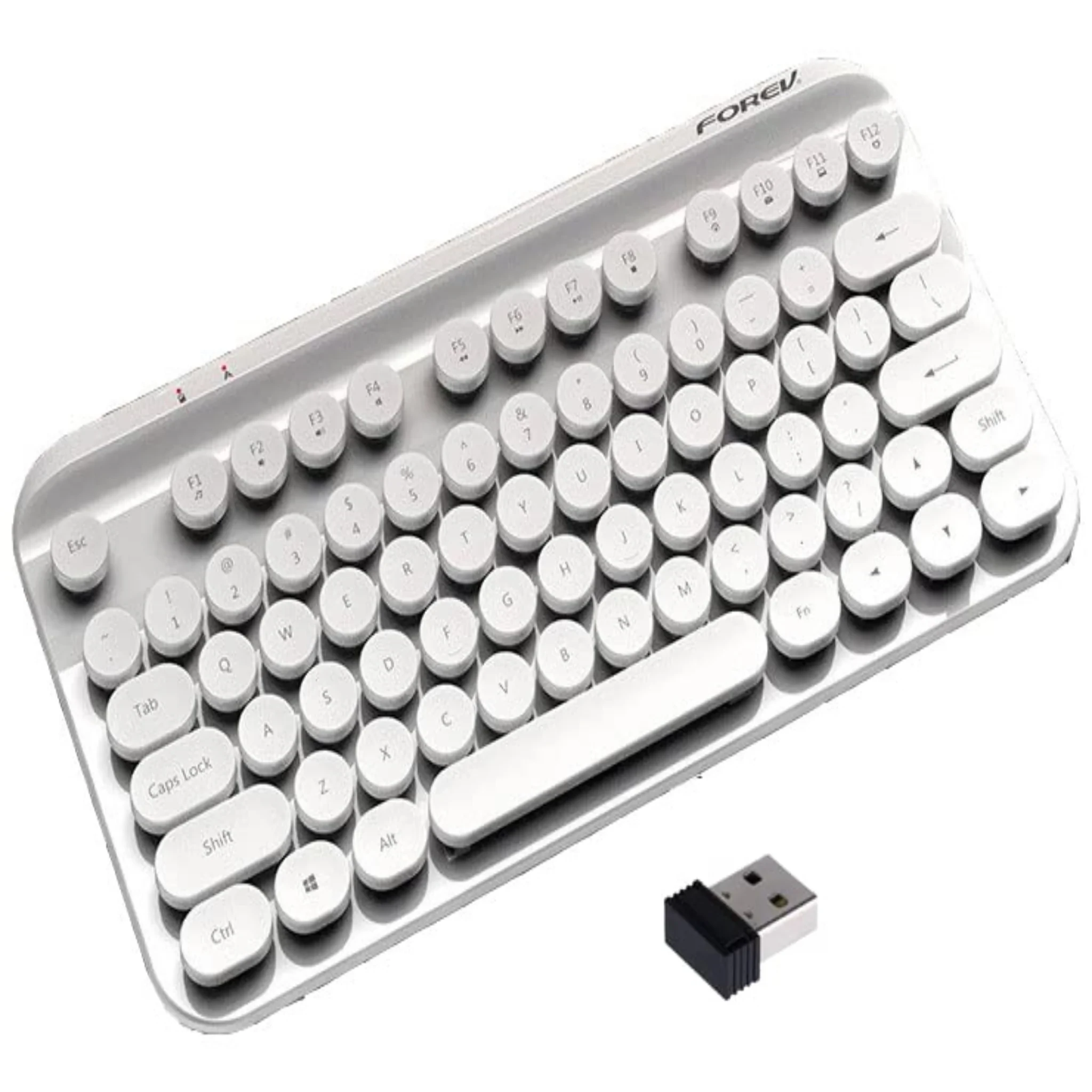 FOREV FV-WI8 Silent Wireless Keyboard for Effortless Typing