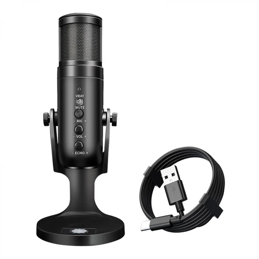 Jmary MC-PW9 RGB USB Microphone for Podcasting and Streaming