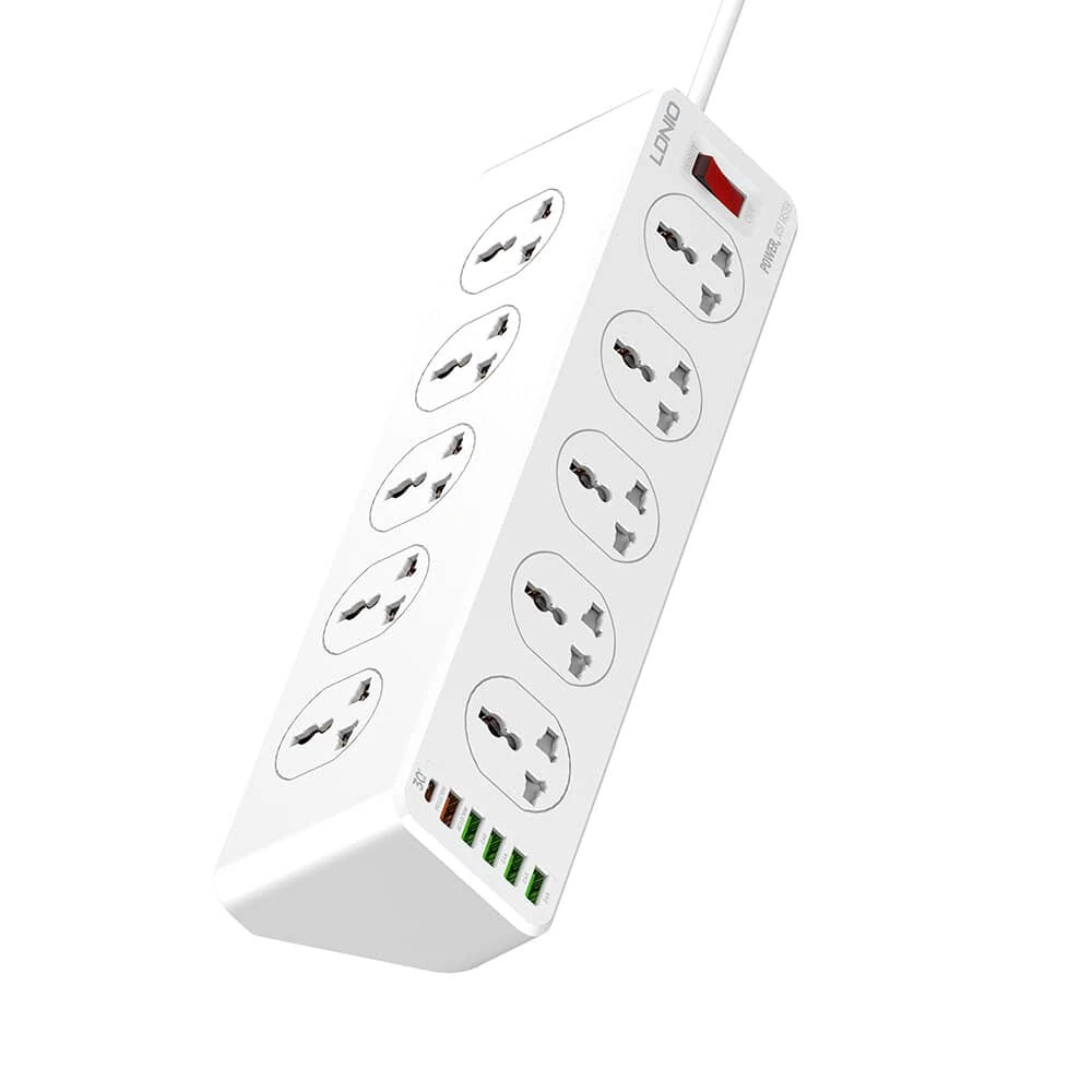LDNIO SC10610 Universal Power Strip with 10 AC Outlets