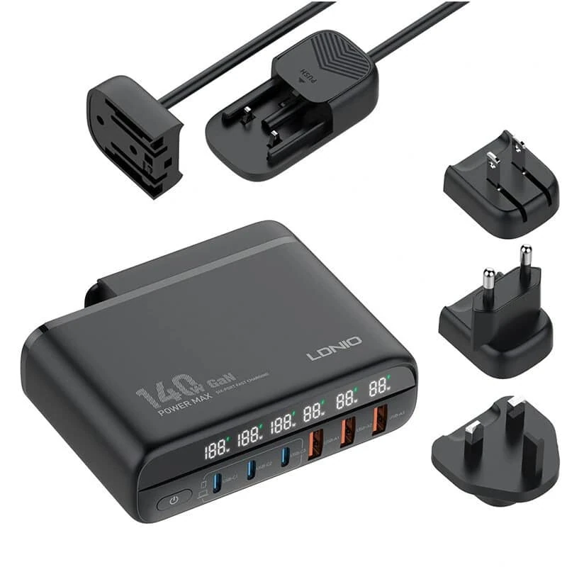 LDNIO 10 AC Outlets Universal Power Strip - Fast Charging Charger