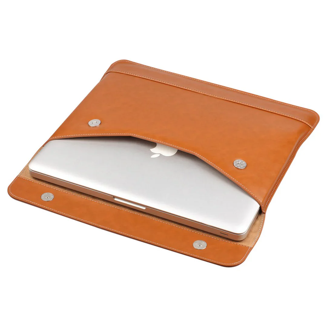 Lention Elegant Leather Sleeve Case for MacBook