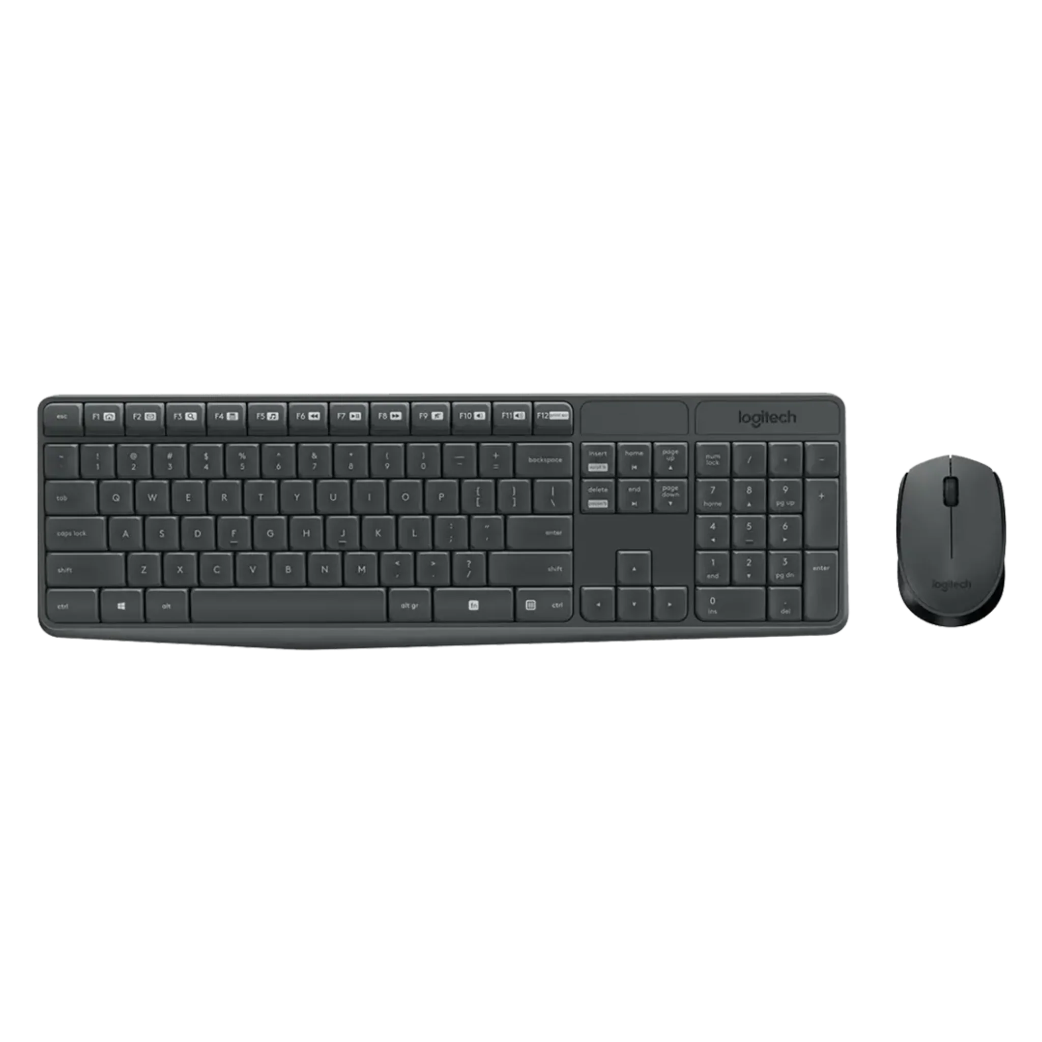 Logitech MK235 Wireless Keyboard and Mouse Combo - Black