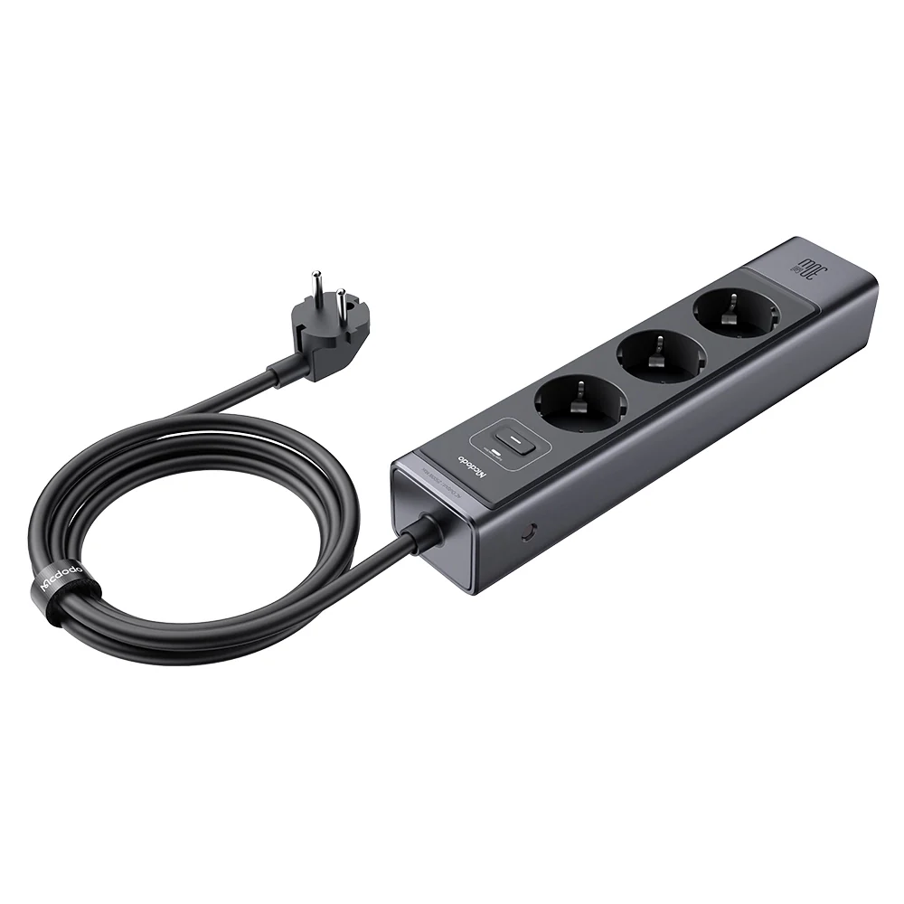 Mcdodo 6-in-1 30W GaN Surge Protection Power Strip for EU