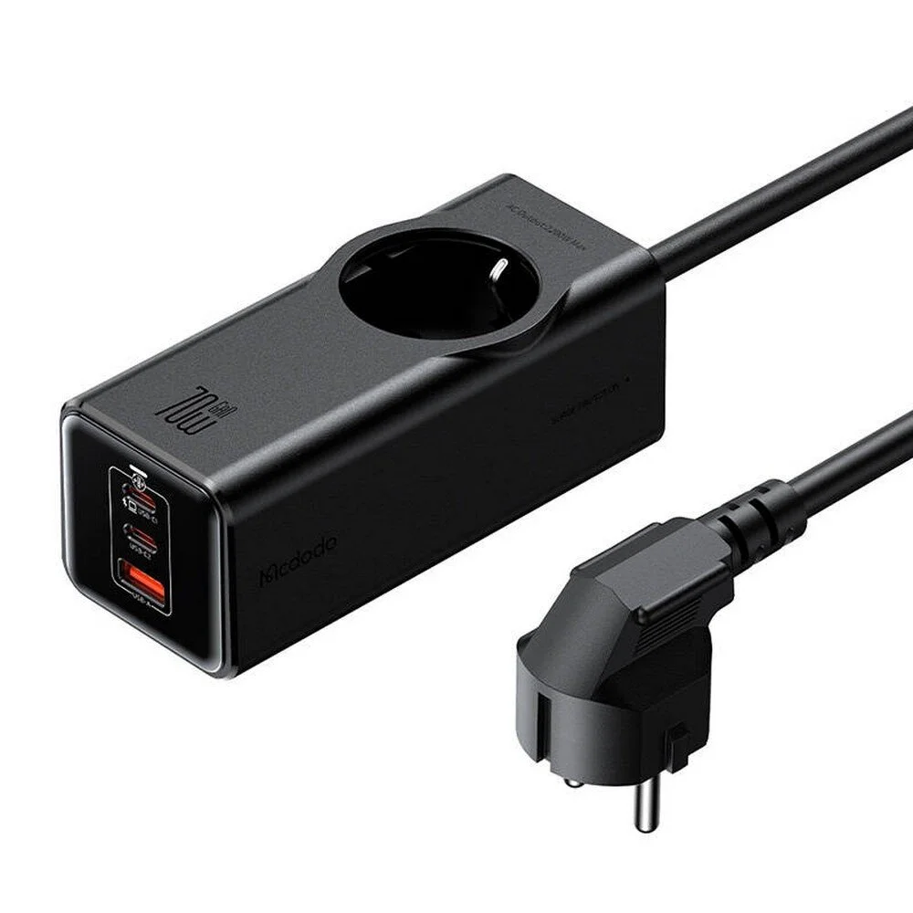 McDodo GaN 70W Power Strip with 2 USB-C and 1 USB Port