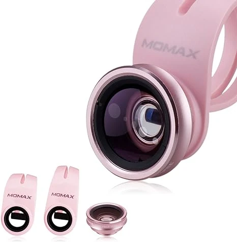 Momax 2-in-1 Phone Camera Lens Kit for Enhanced Photography