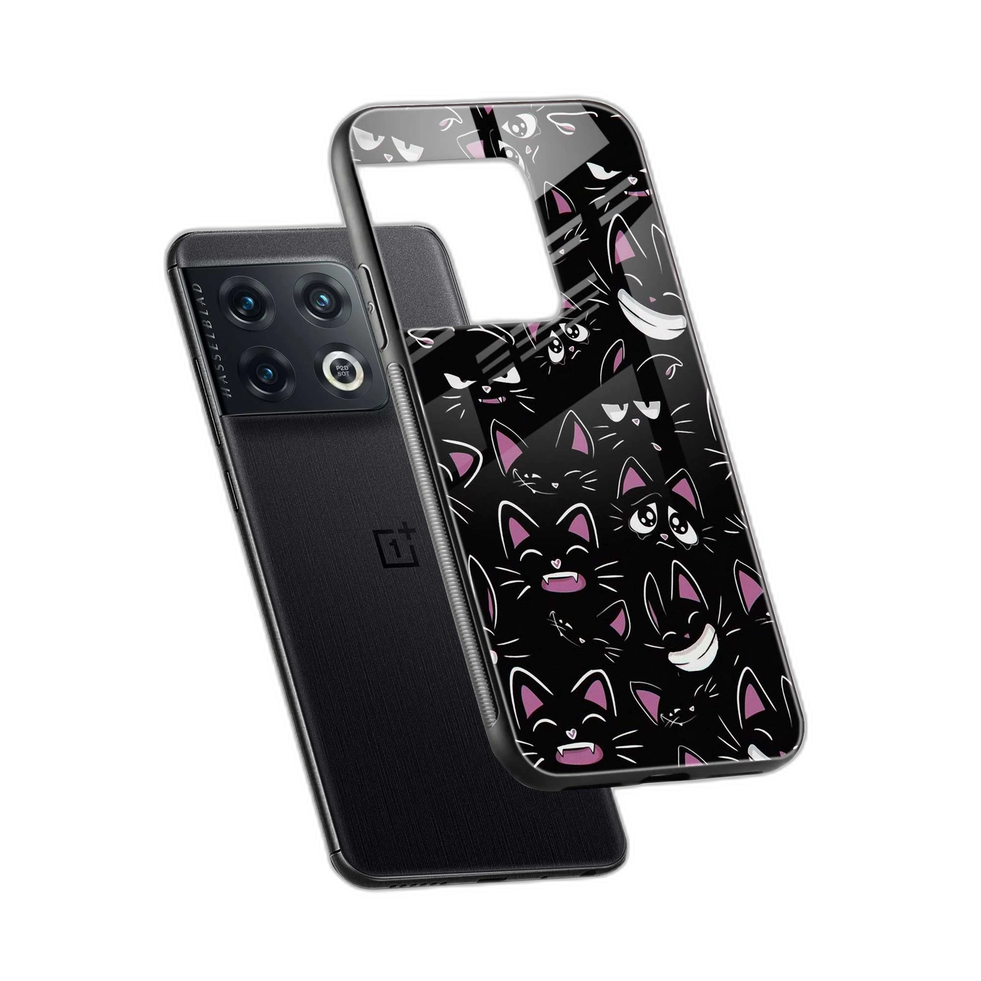 Cute Black Cat OnePlus 10 Pro Back Cover view 2