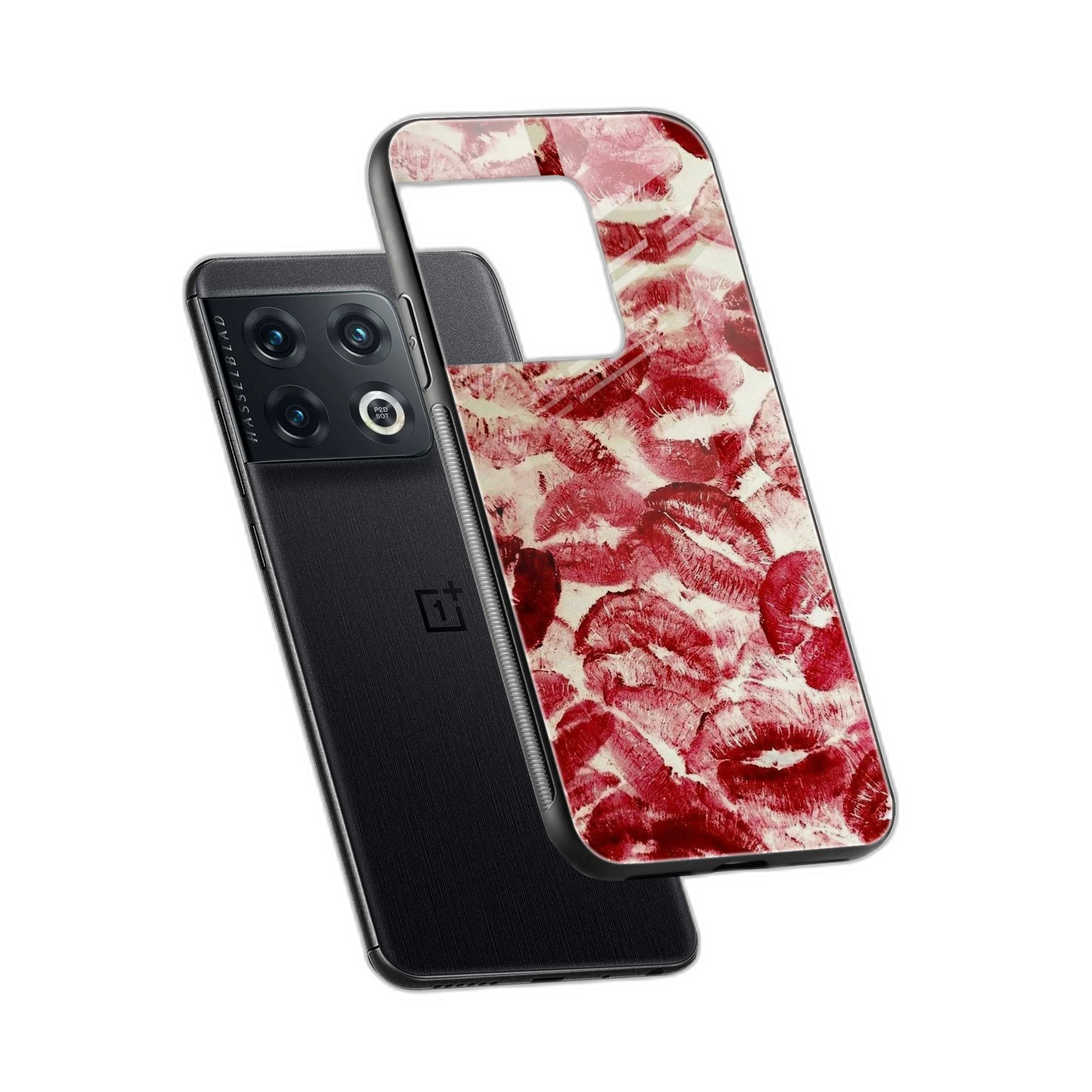 Lipstick Kiss Print OnePlus 10 Pro Back Cover view 2