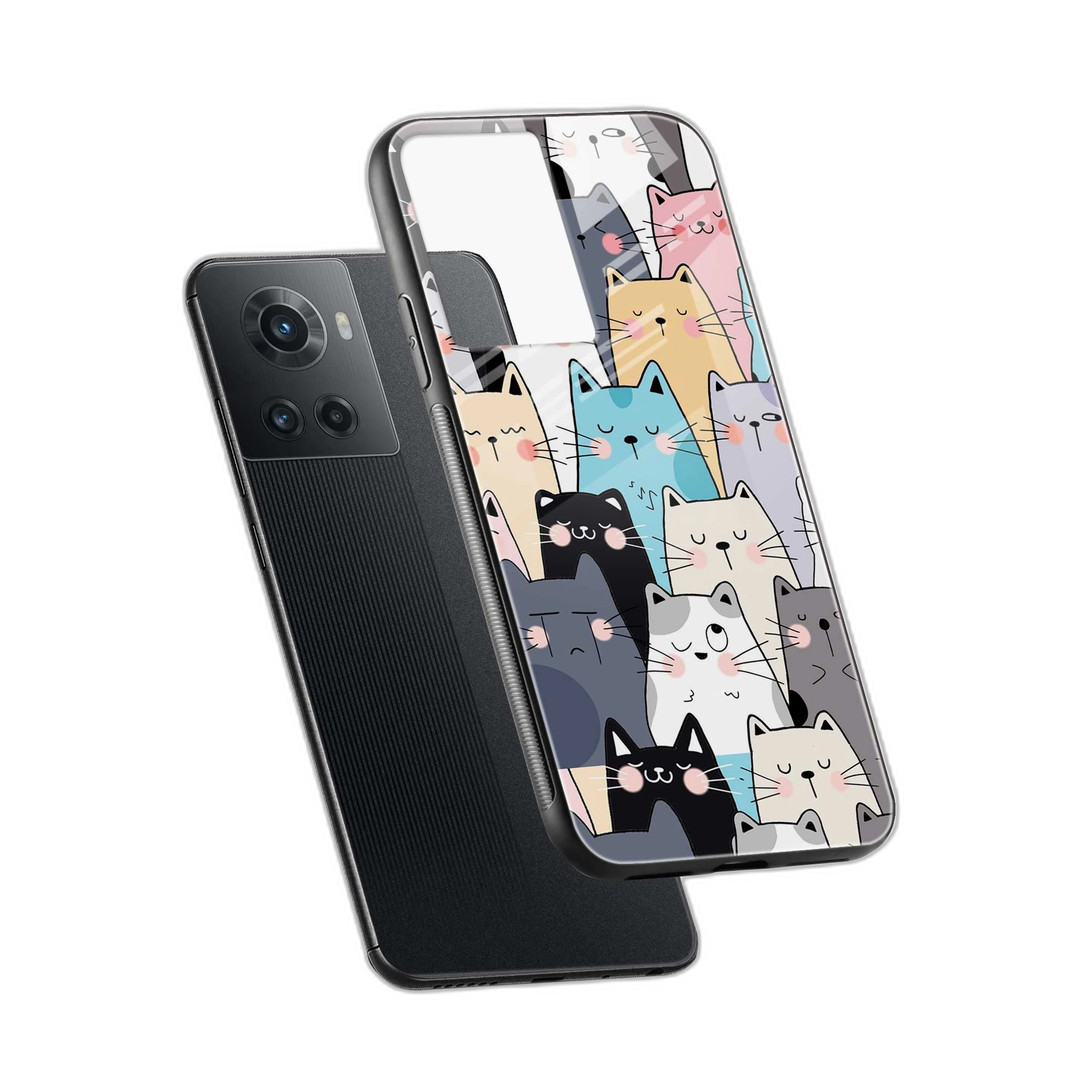 Cute Cat OnePlus 10R Back Cover view 2