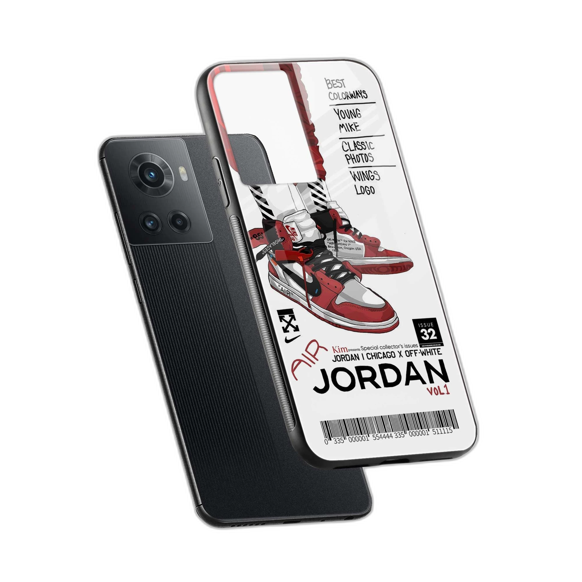 Red Sneakers OnePlus 10R Back Cover view 2