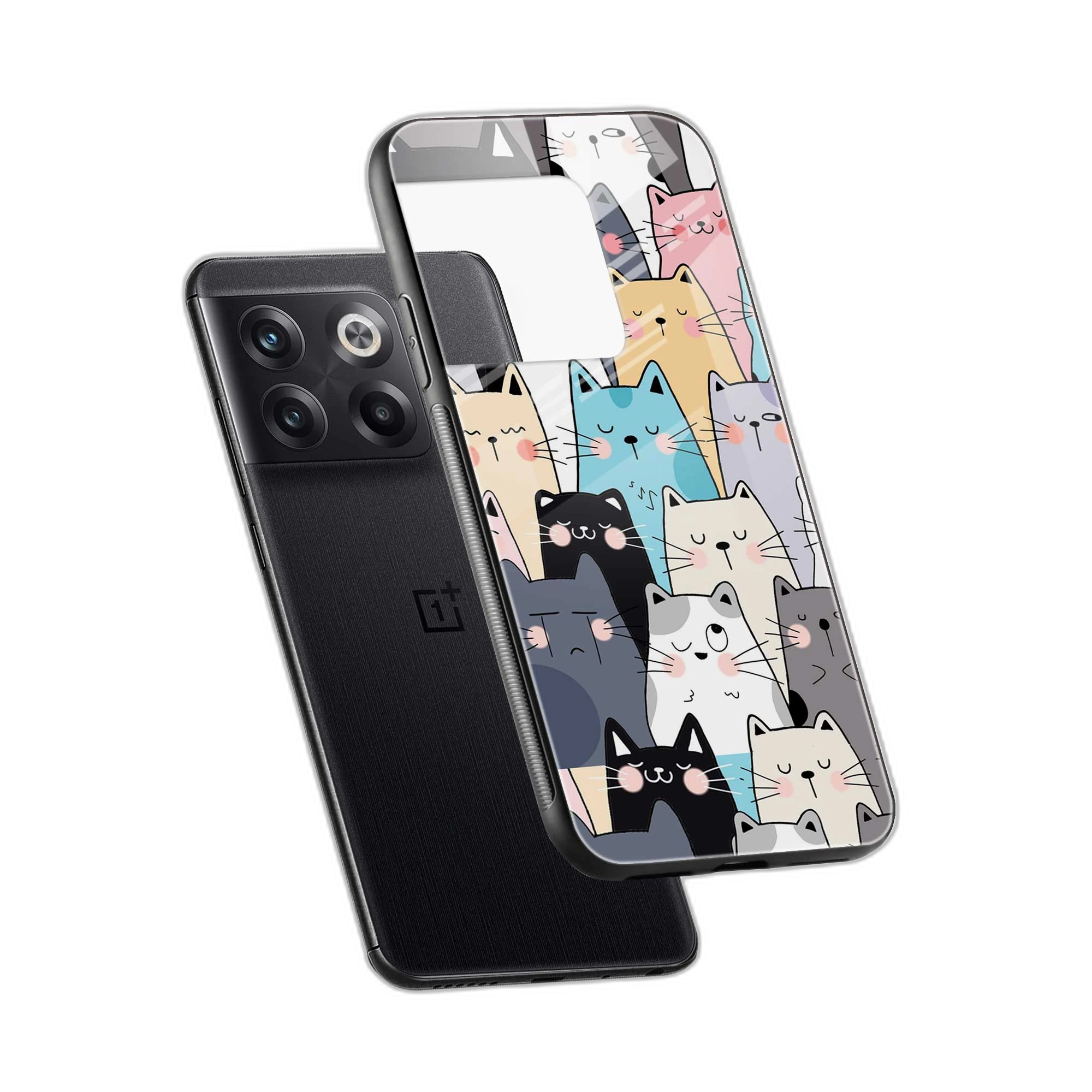 Cute Cat OnePlus 10T Back Cover view 2