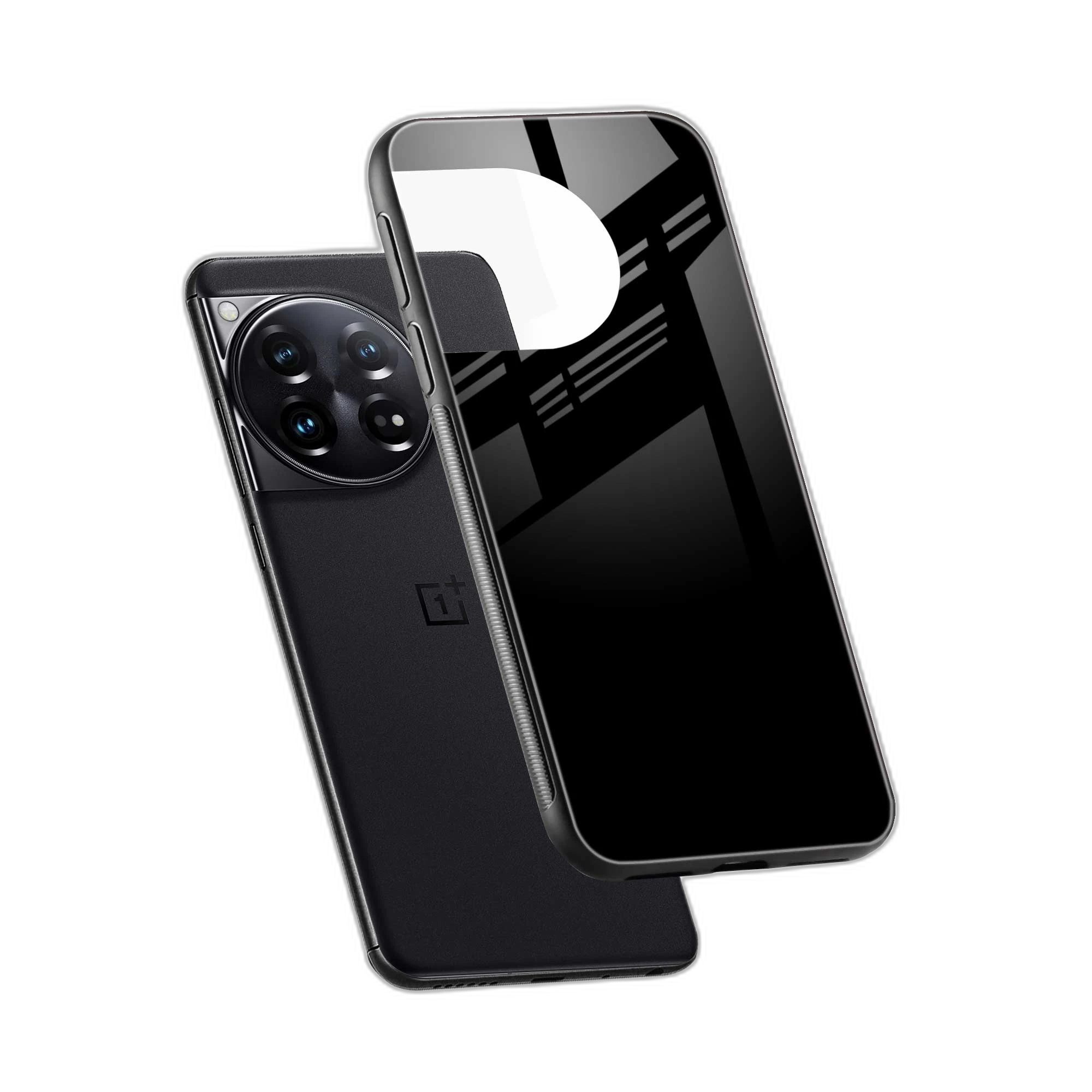Pure Black OnePlus 12 Back Cover view 2