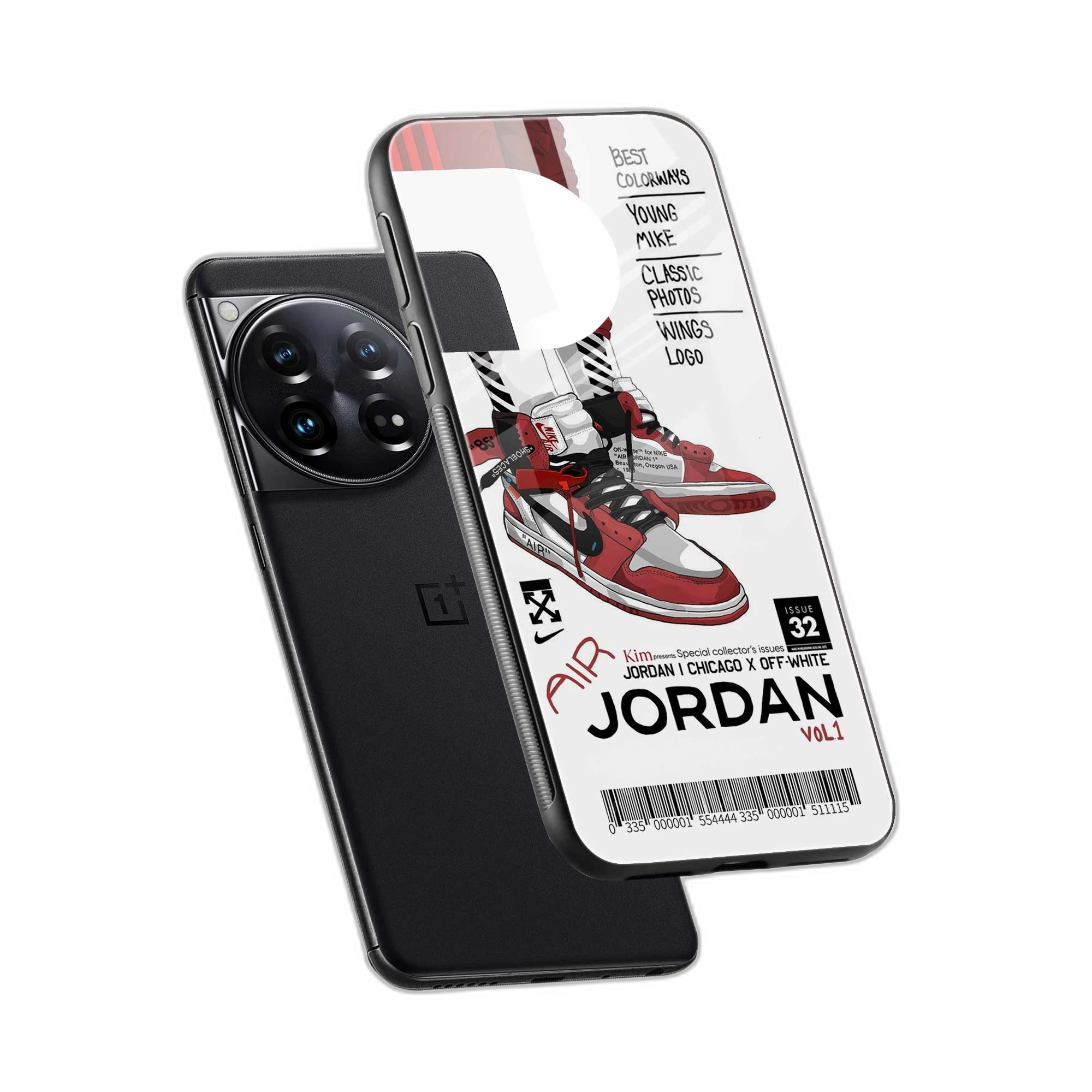 Red Sneakers OnePlus 12 Back Cover view 2