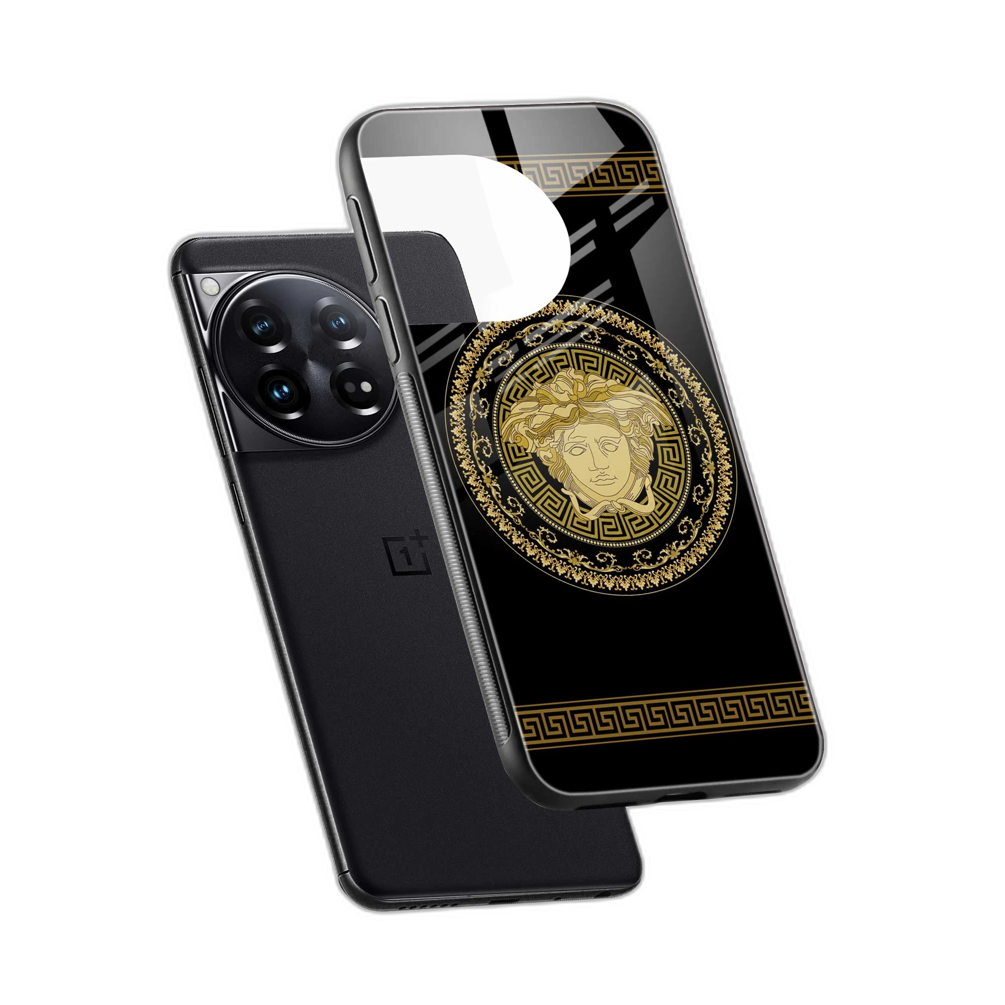 Versace Golden OnePlus 12 Back Cover view 2