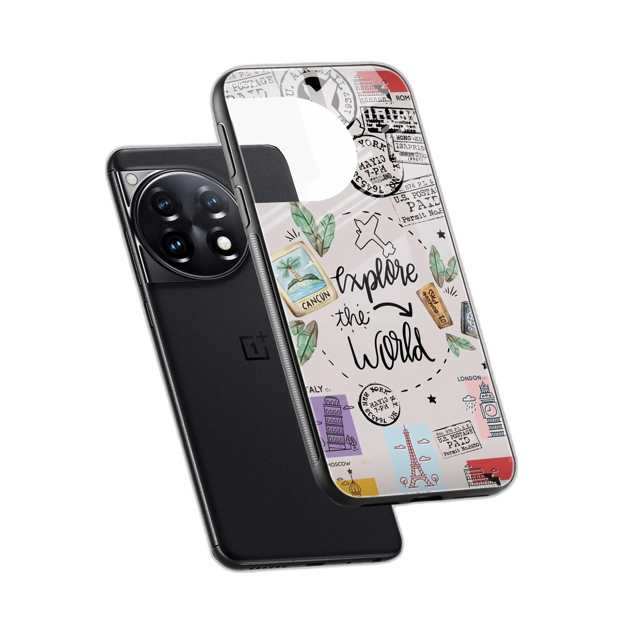 Explore The World OnePlus 12r Back Cover view 2