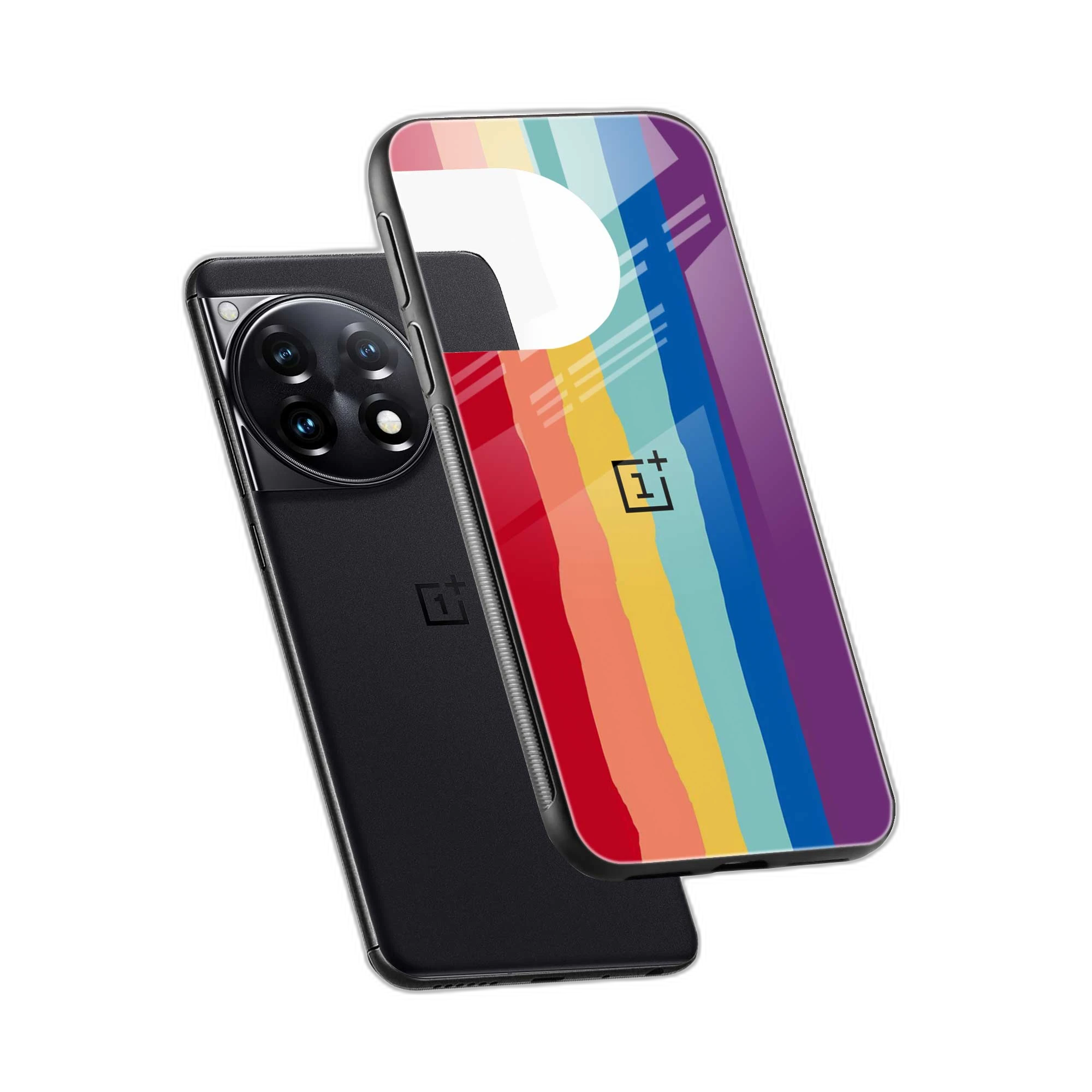 Rainbow OnePlus 12r Back Cover view 2
