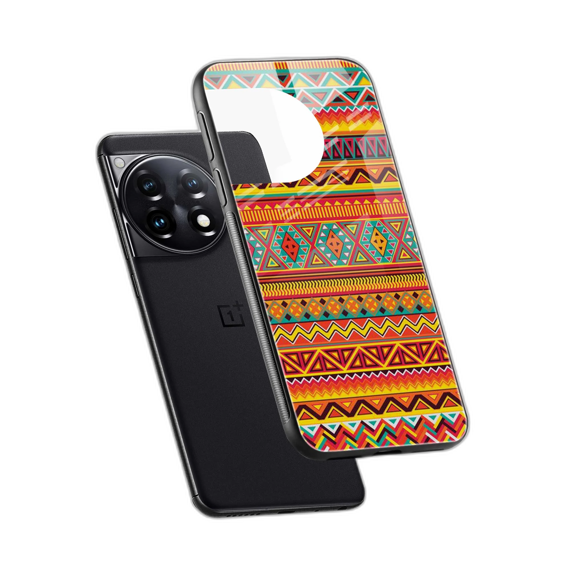 Takki Tikki Pattern OnePlus 12r Back Cover view 2