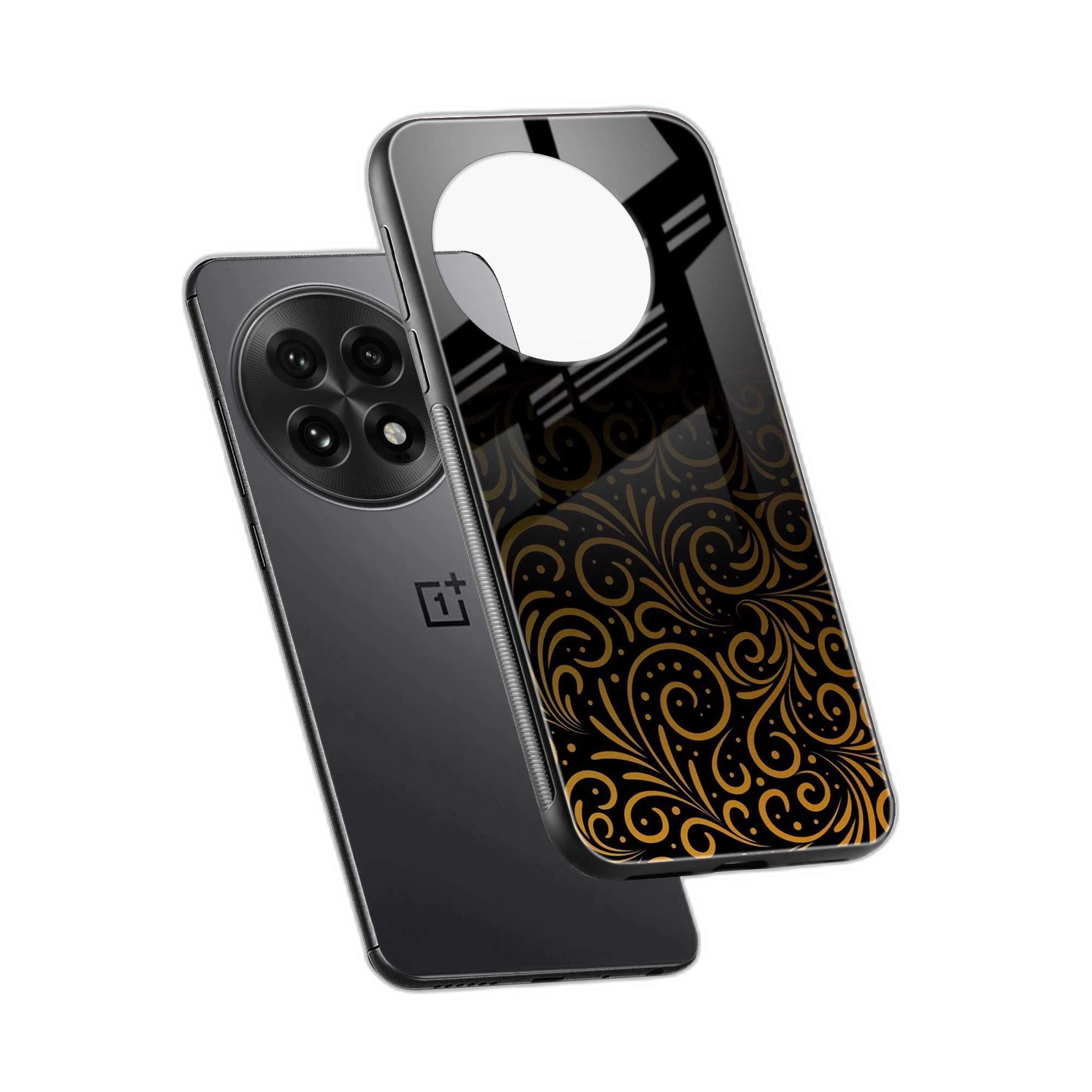Golden Swirl OnePlus 13 Back Cover view 2