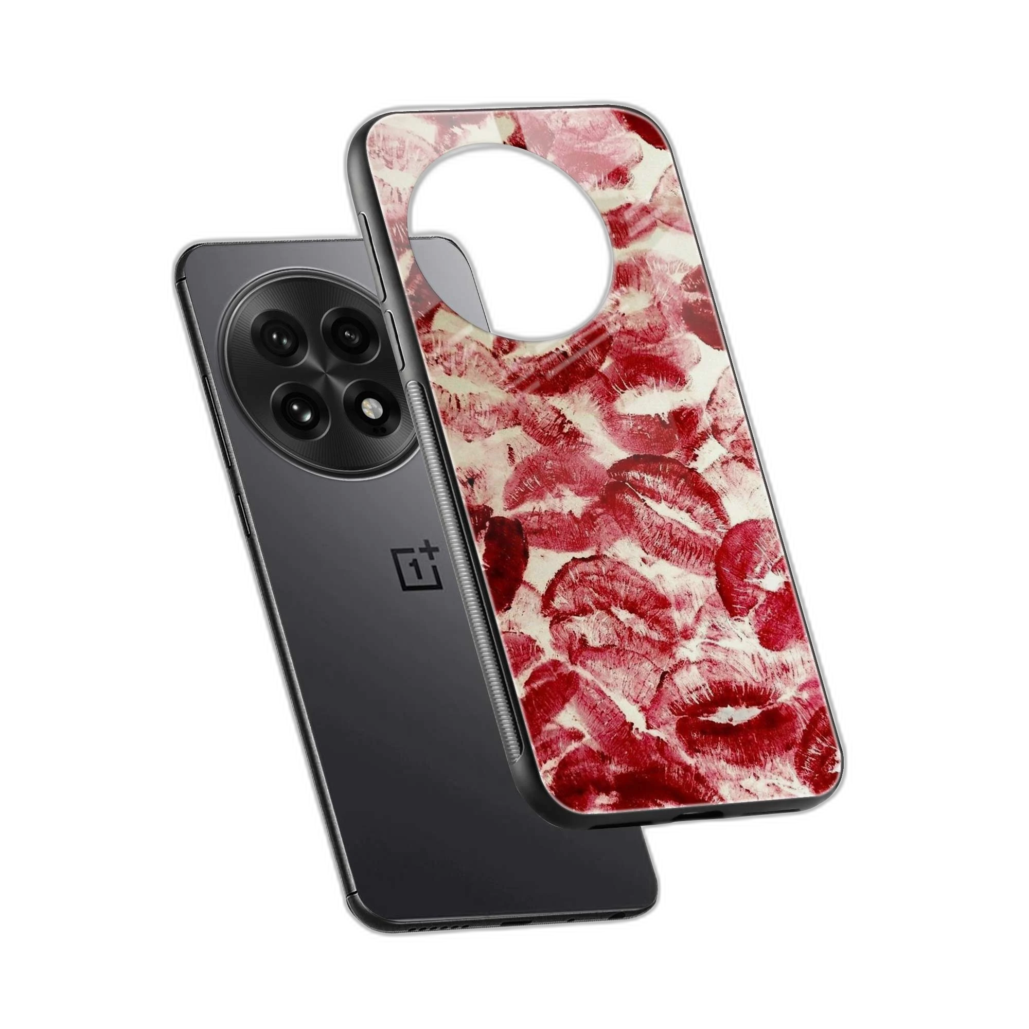 Lipstick Kiss Print OnePlus 13 Back Cover view 2