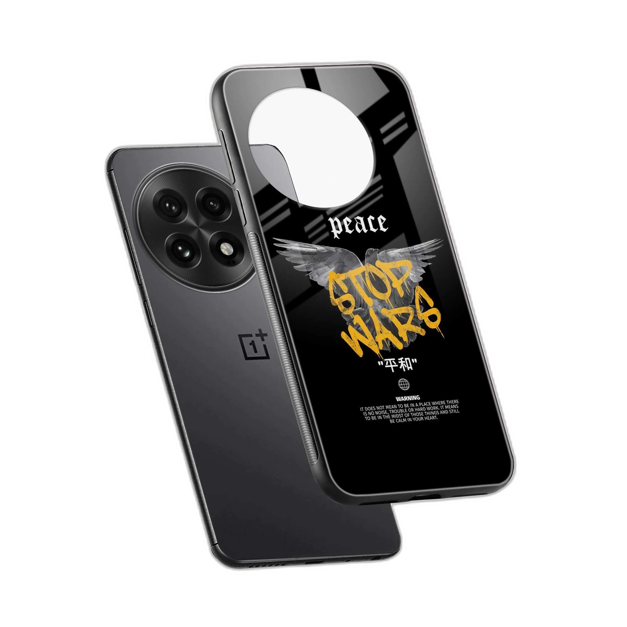 Peace Stop Wars OnePlus 13 Back Cover view 2