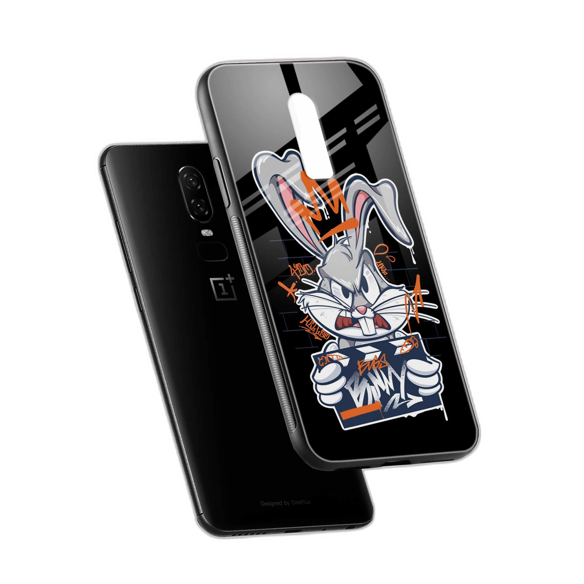 Angry Bunny OnePlus 6 Back Cover view 2