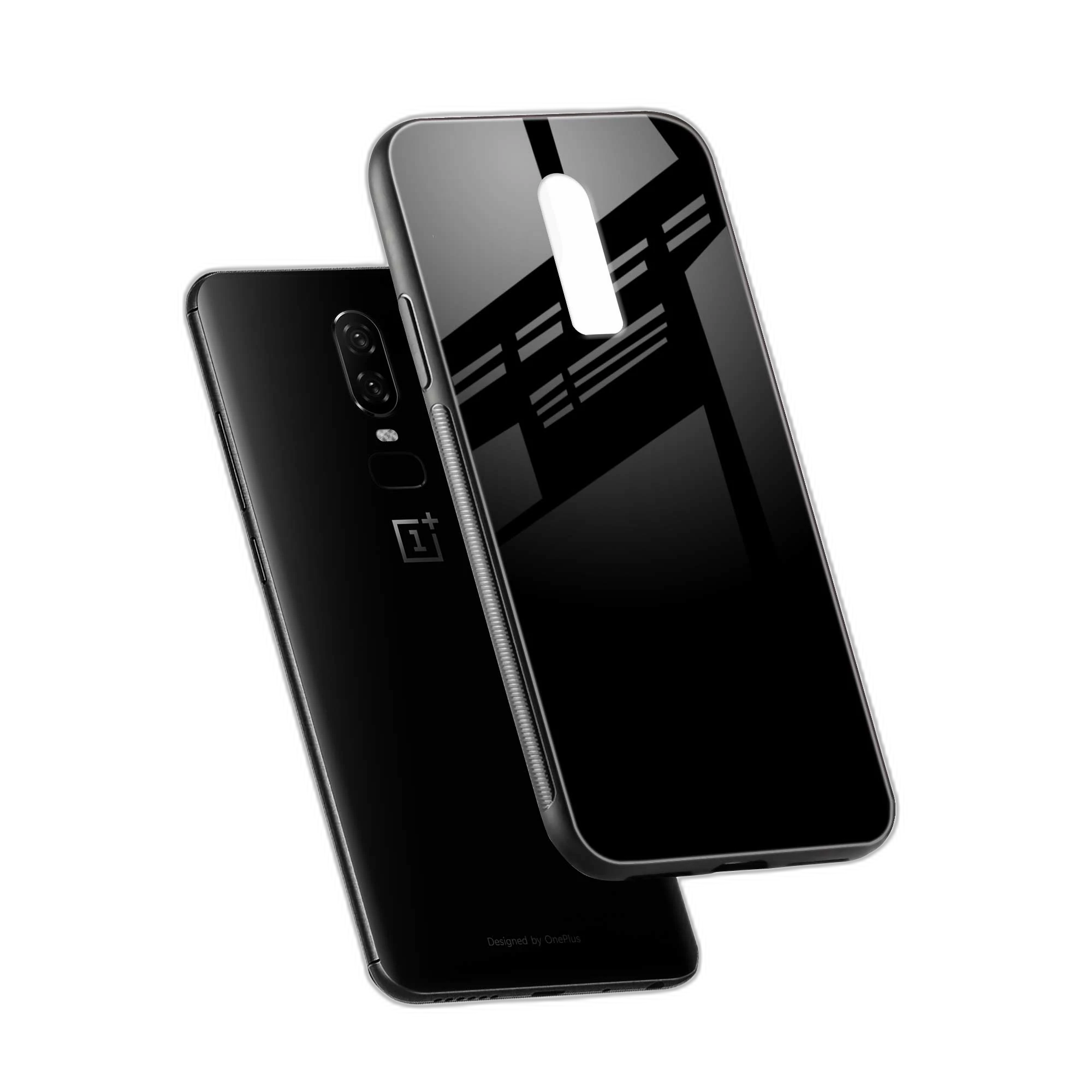 Pure Black OnePlus 6 Back Cover view 2