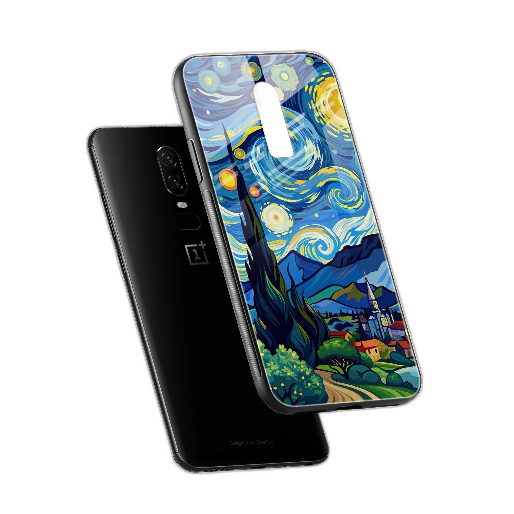 Starry Night OnePlus 6 Back Cover view 2