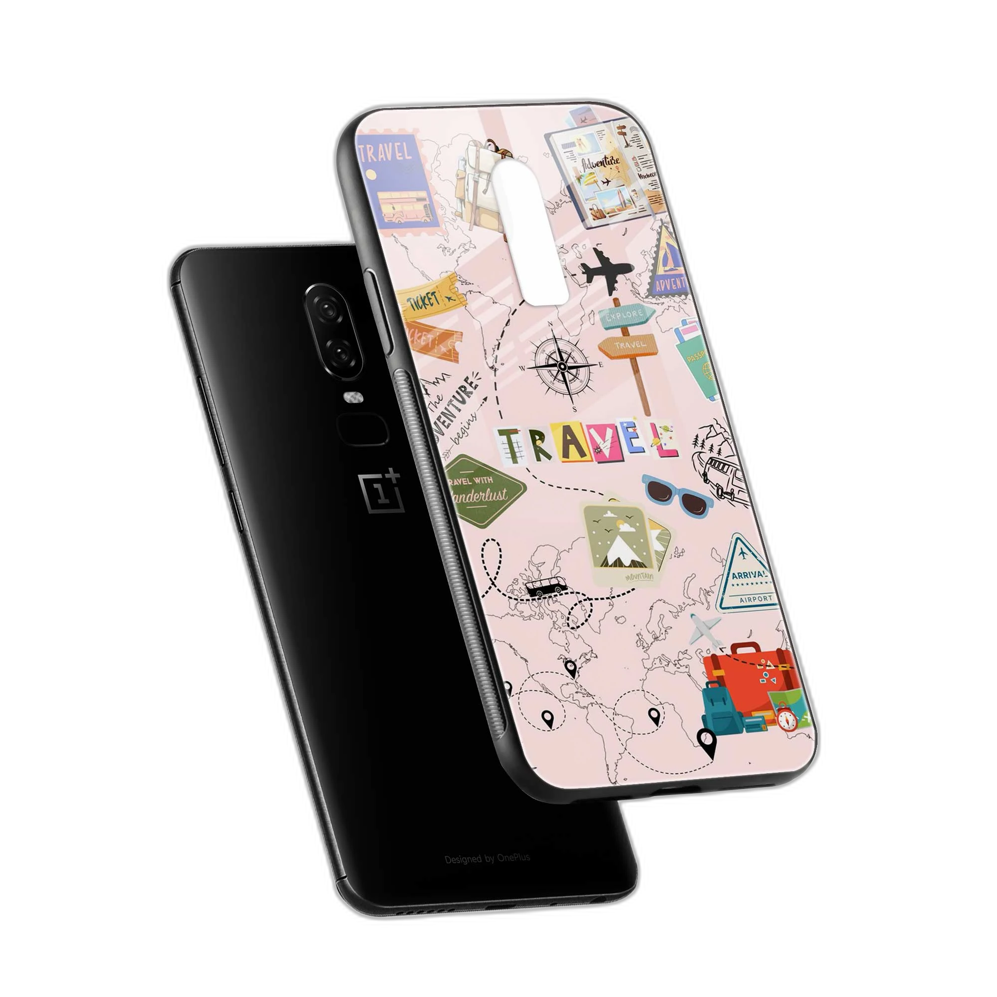 Traveler OnePlus 6 Back Cover view 2