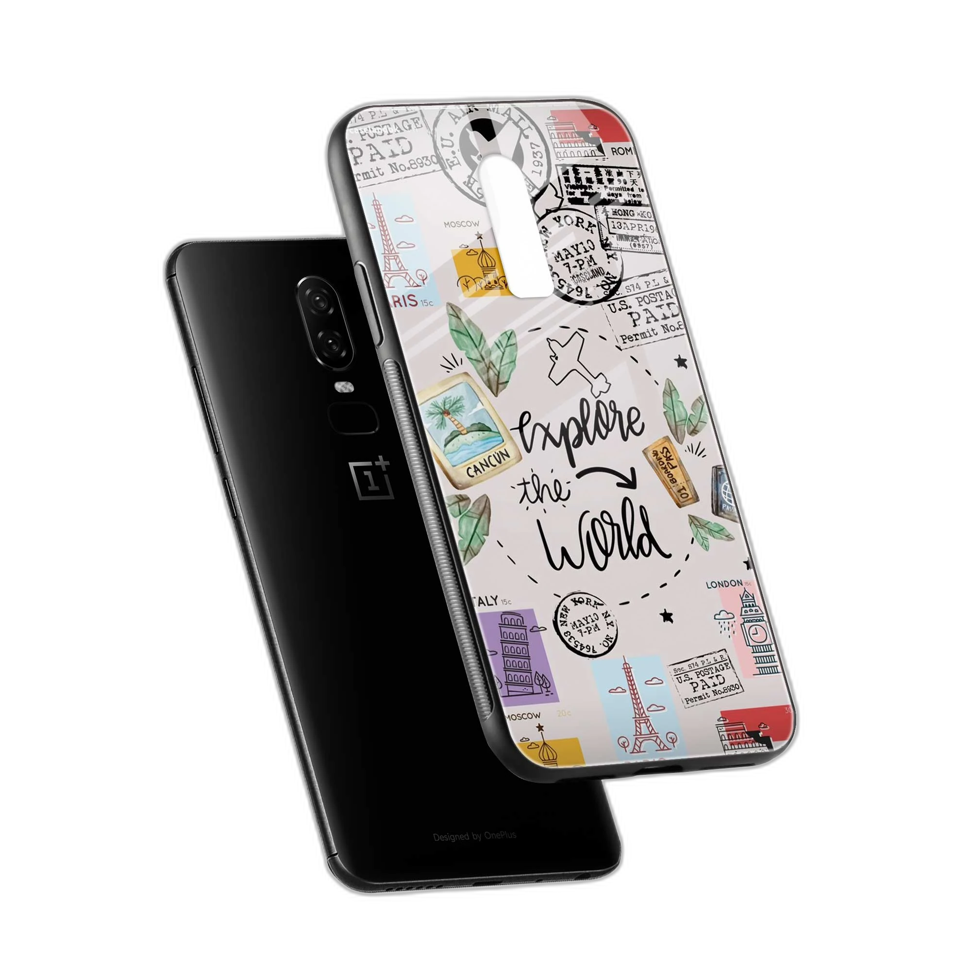 Explore The World OnePlus 6T Back Cover view 2