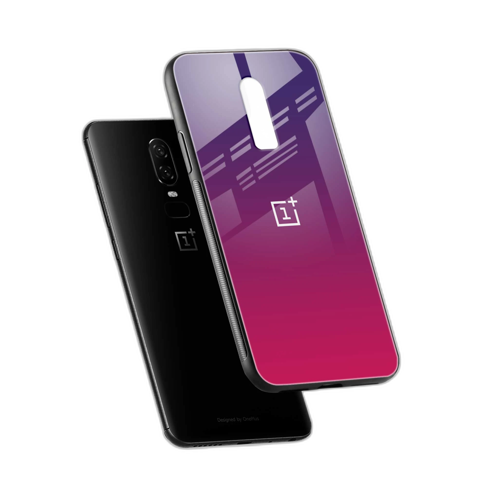 Pink Rise OnePlus 6T Back Cover view 2