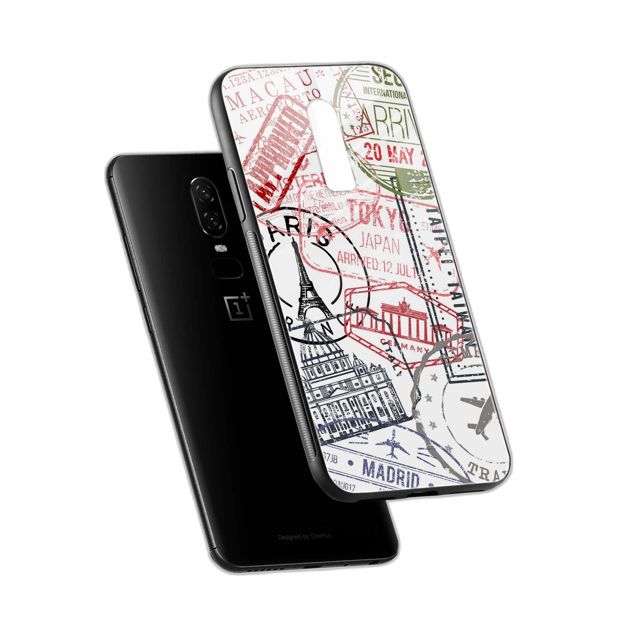 Stamp OnePlus 6T Back Cover view 2