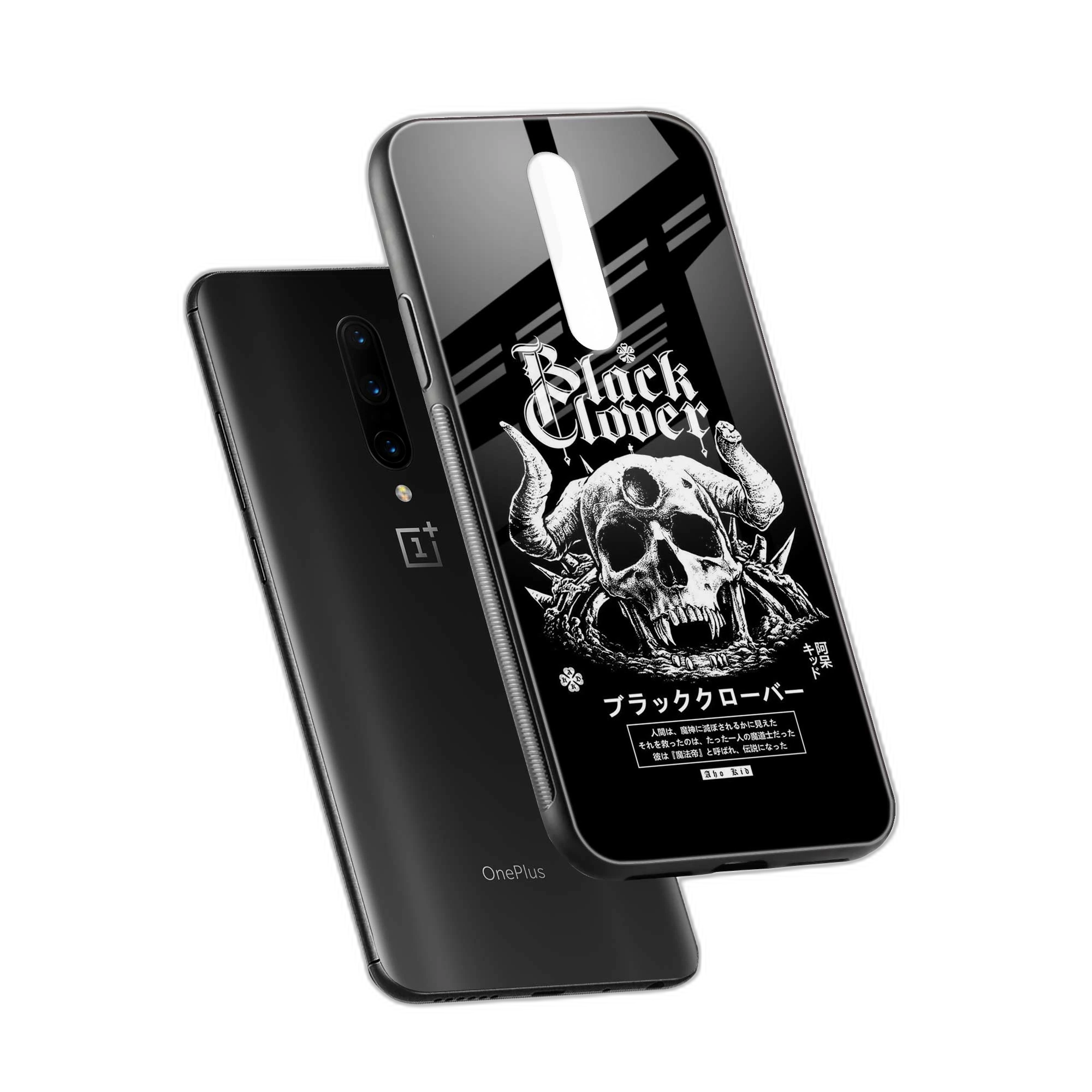 Black Skull OnePlus 7 Pro Back Cover view 2