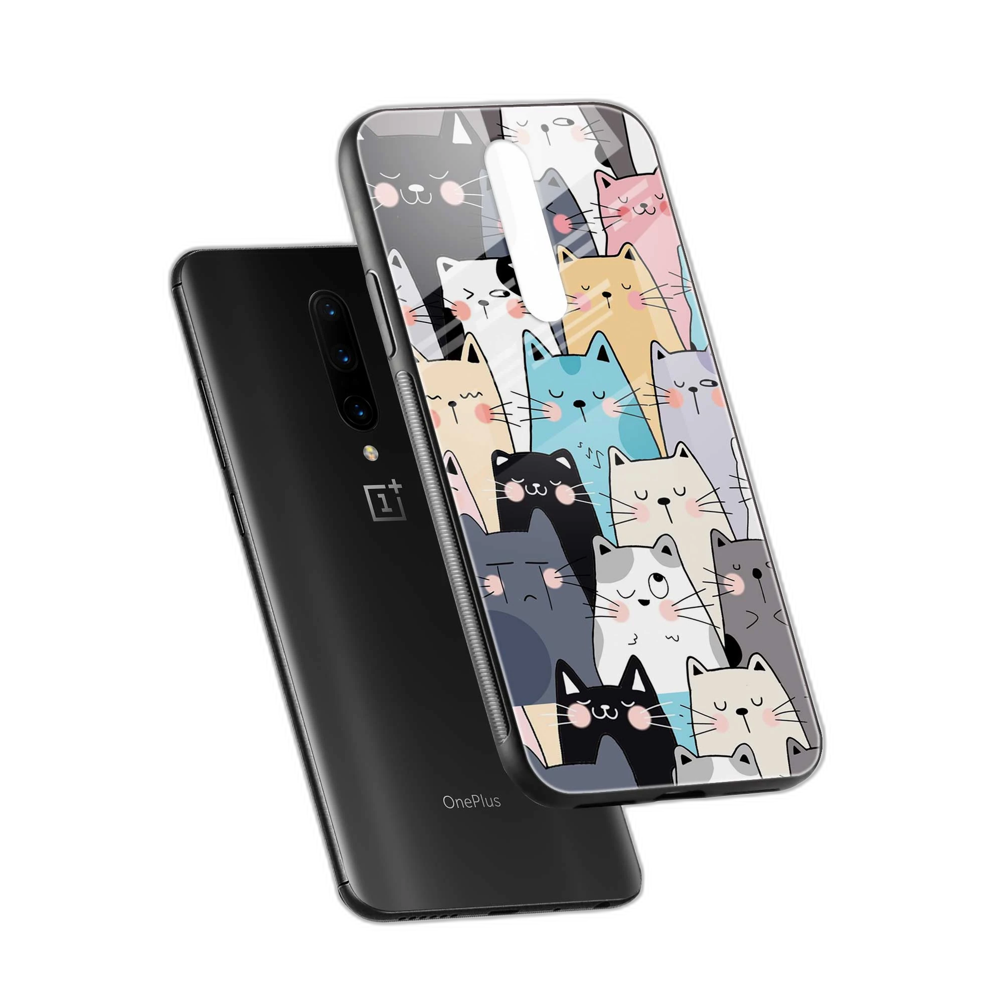 Cute Cat OnePlus 7 Pro Back Cover view 2